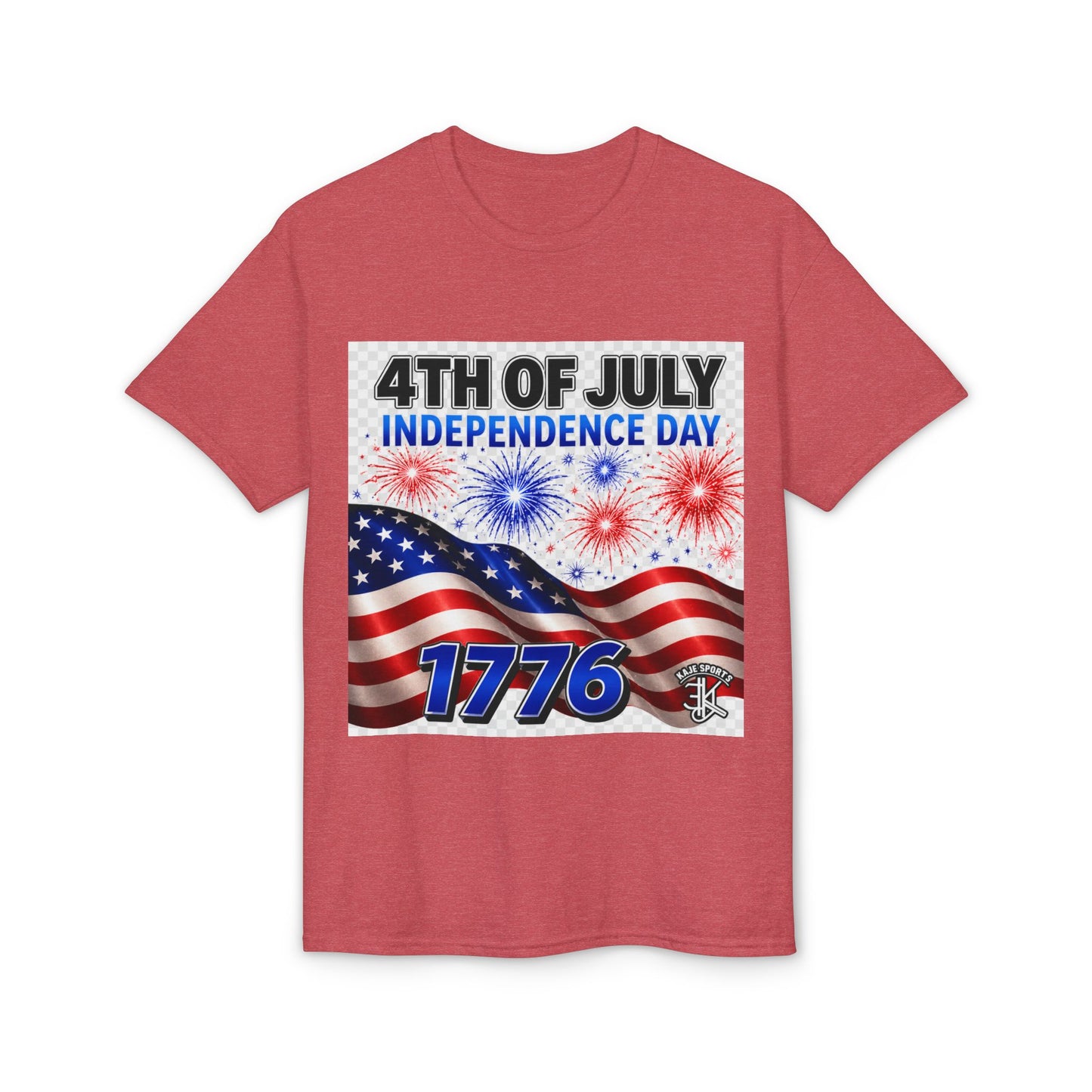 4th of July Independence Day T‑Shirt – American Flag & 1776 Fireworks Tee