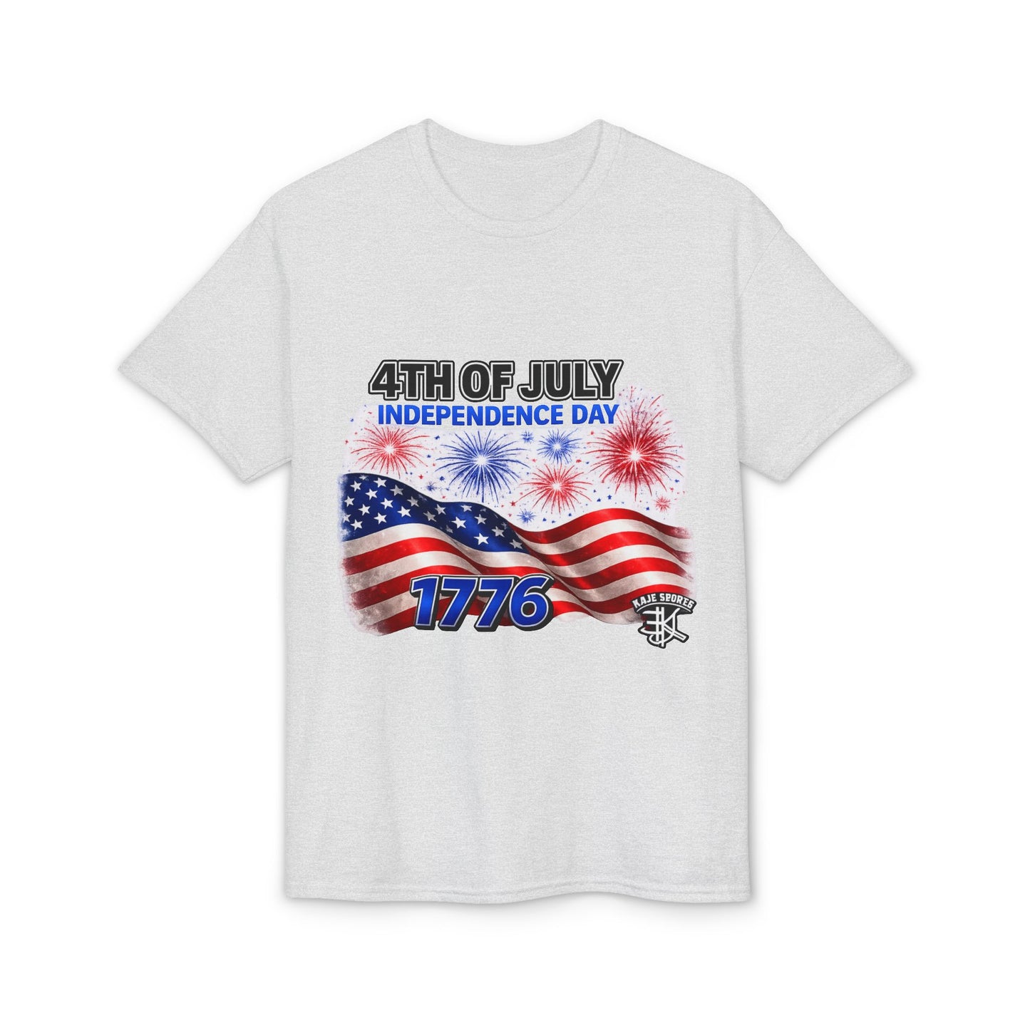 4th of July Independence Day T-Shirt – American Flag Fireworks 1776 Tee