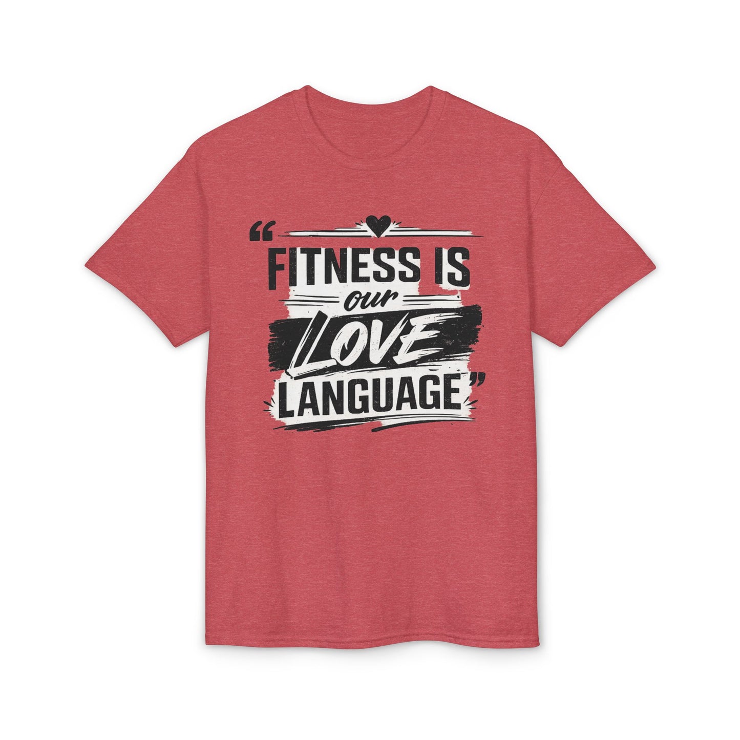 Fitness Is Our Love Language T-Shirt — Couple Workout Gym Tee