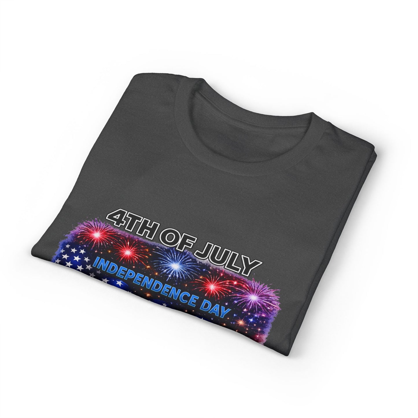 4th of July T-Shirt – Independence Day 1776 American Flag Fireworks Tee