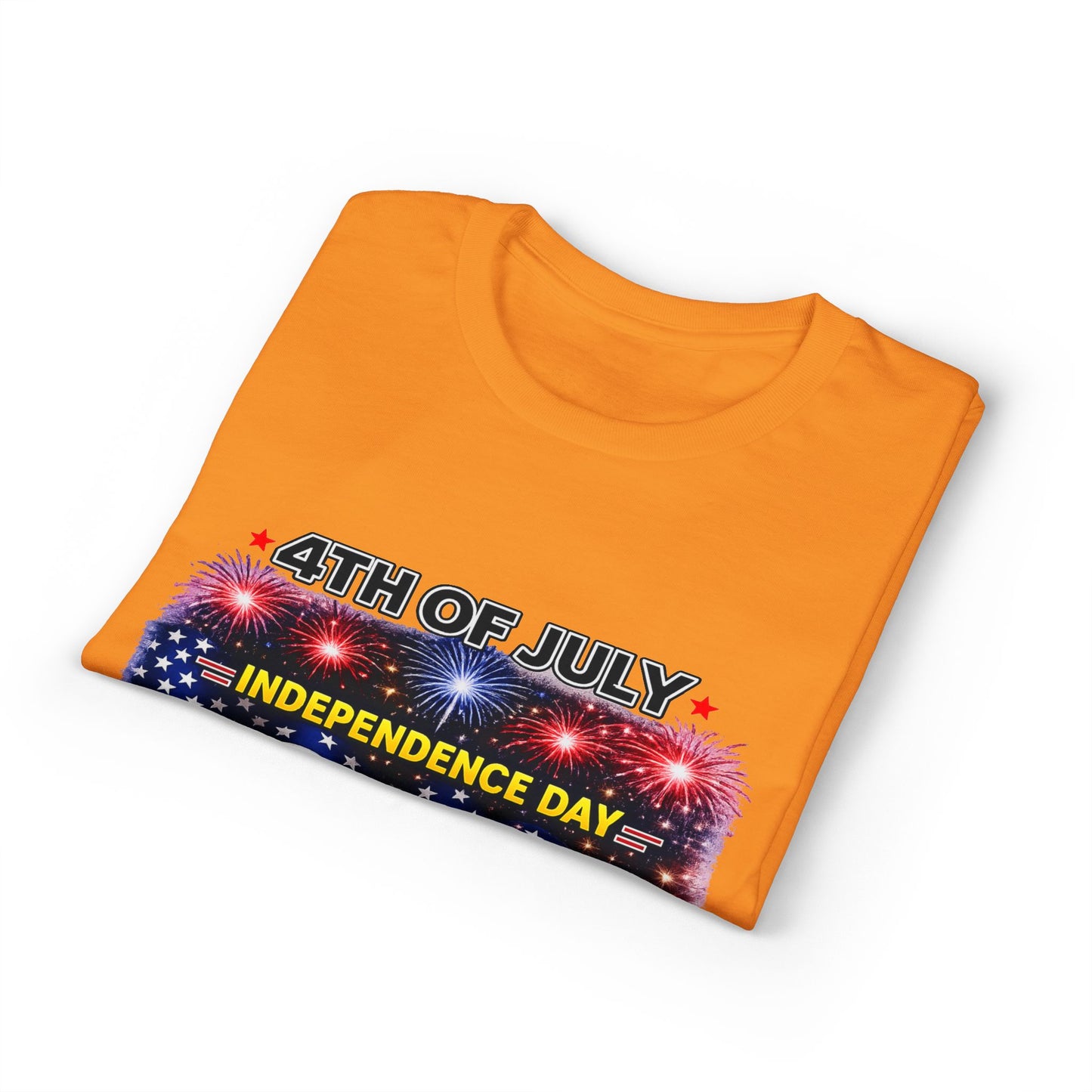 4th of July T-Shirt — Independence Day 1776 American Flag Fireworks Tee