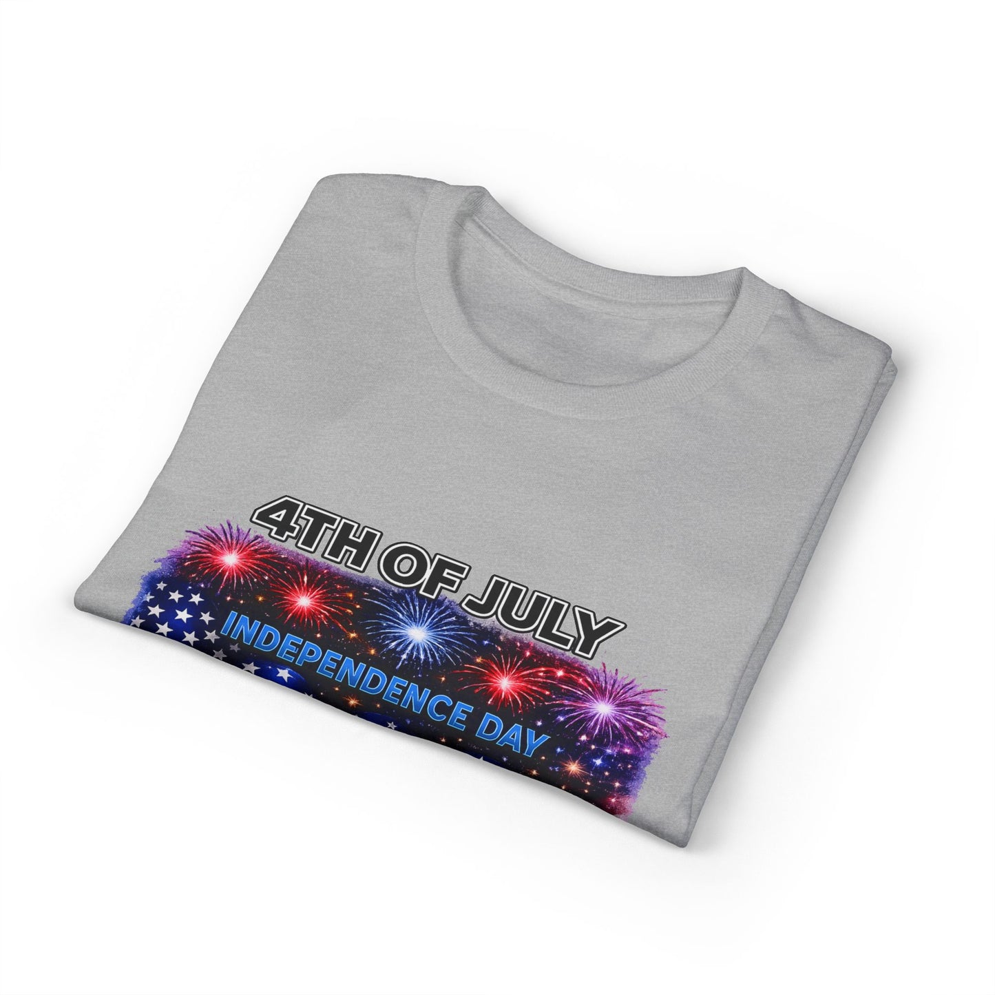 4th of July T-Shirt – Independence Day 1776 American Flag Fireworks Tee