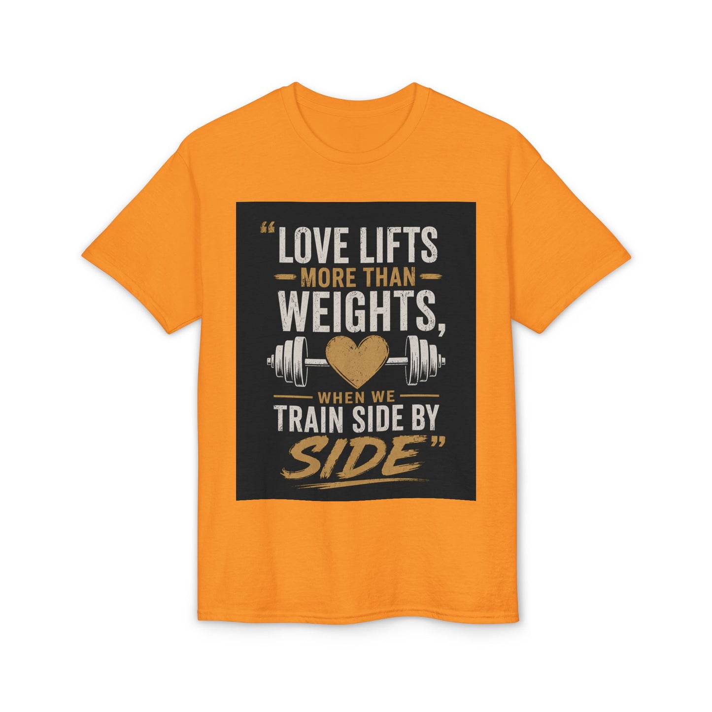 Love Lifts More Than Weights Couples Workout T-Shirt