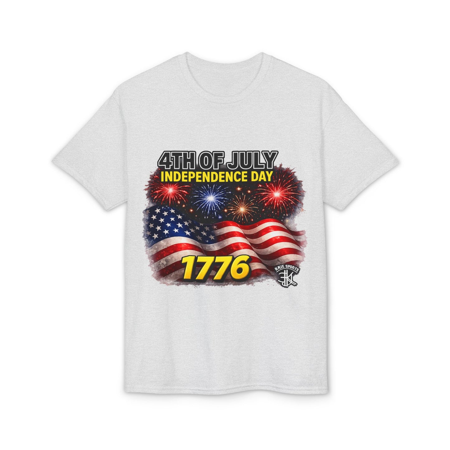4th of July Independence Day T-Shirt – American Flag, Fireworks & 1776 Patriotic Tee
