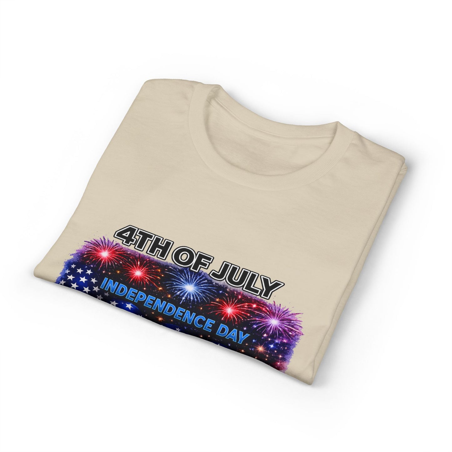 4th of July T-Shirt – Independence Day 1776 American Flag Fireworks Tee