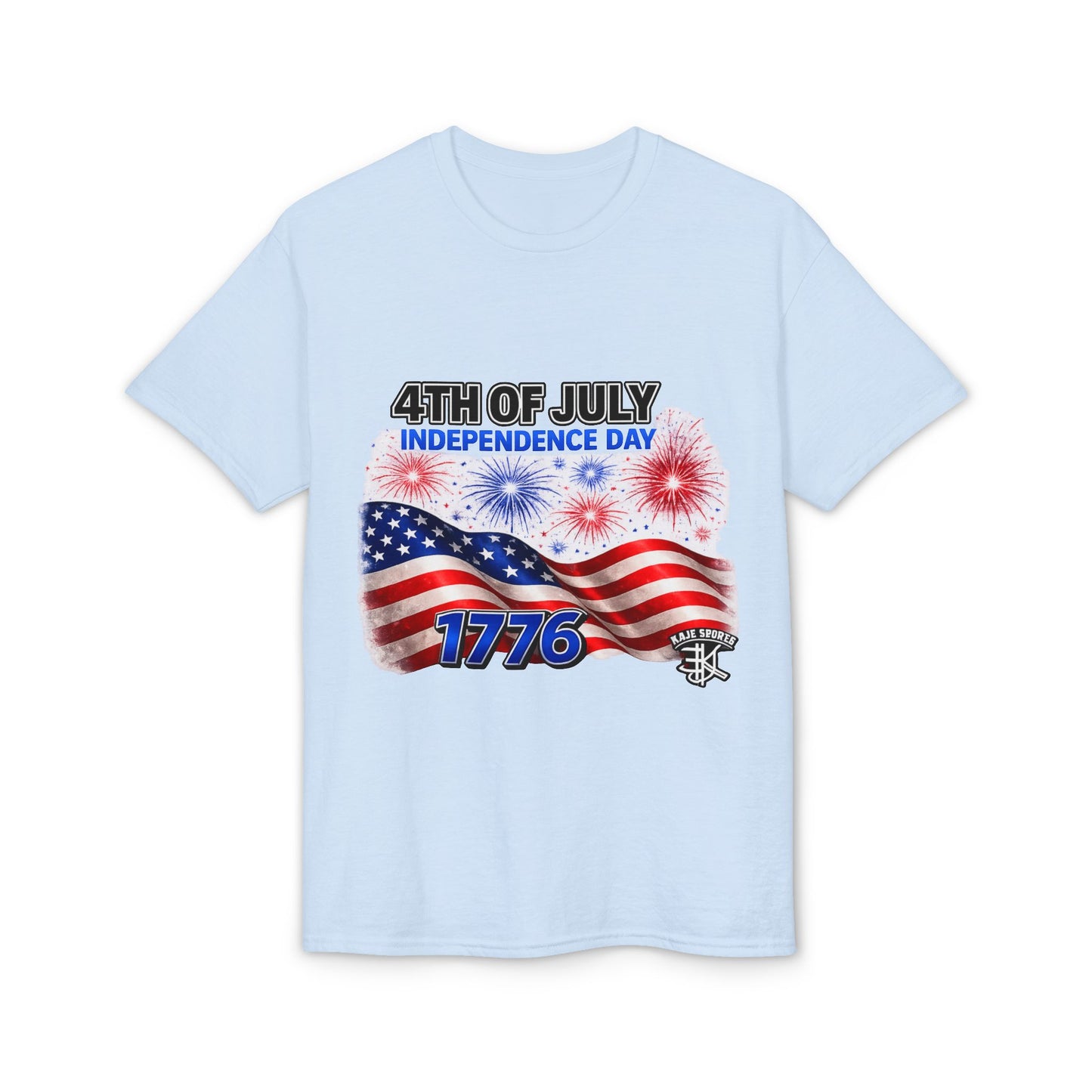 4th of July Independence Day T-Shirt – American Flag Fireworks 1776 Tee