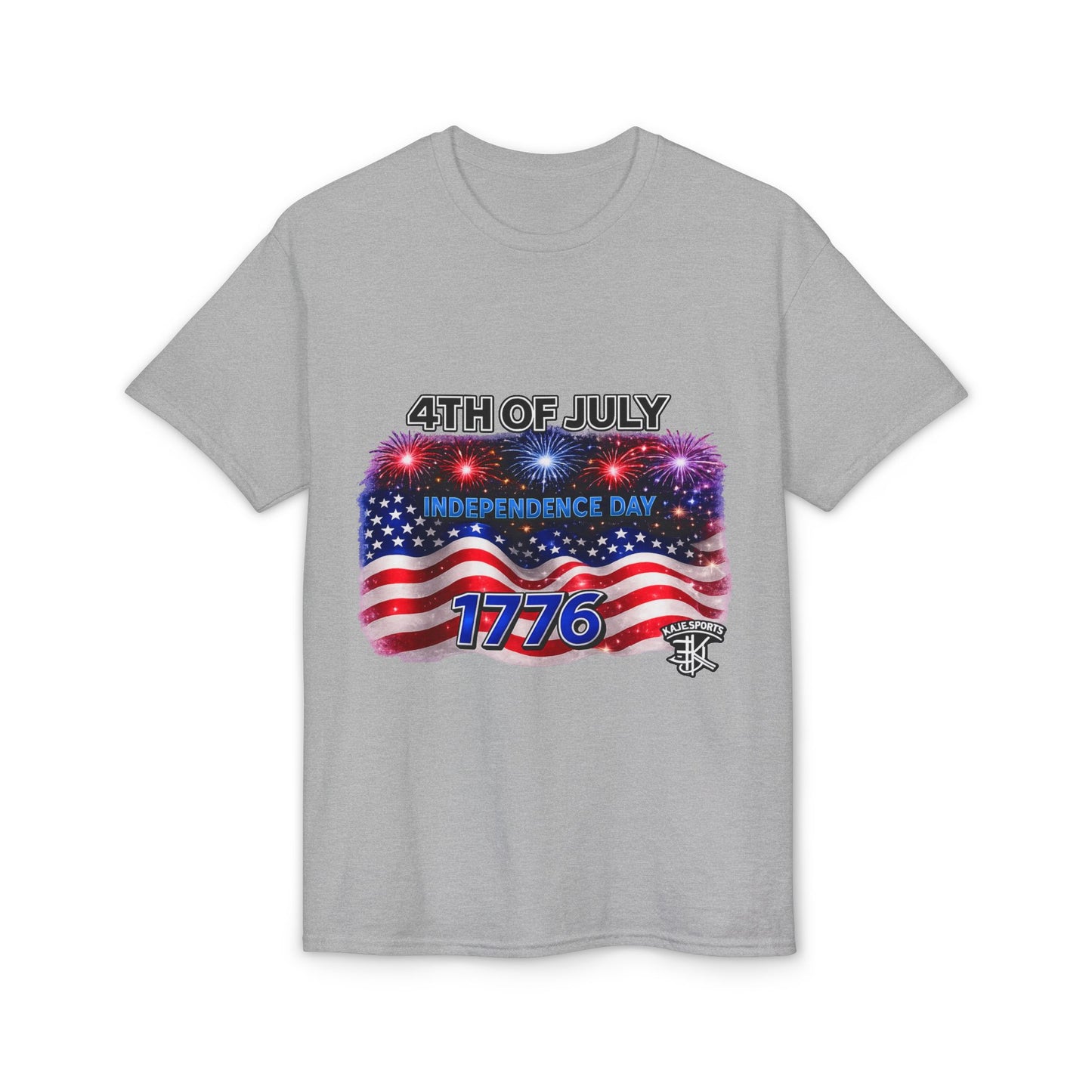 4th of July T-Shirt – Independence Day 1776 American Flag Fireworks Tee