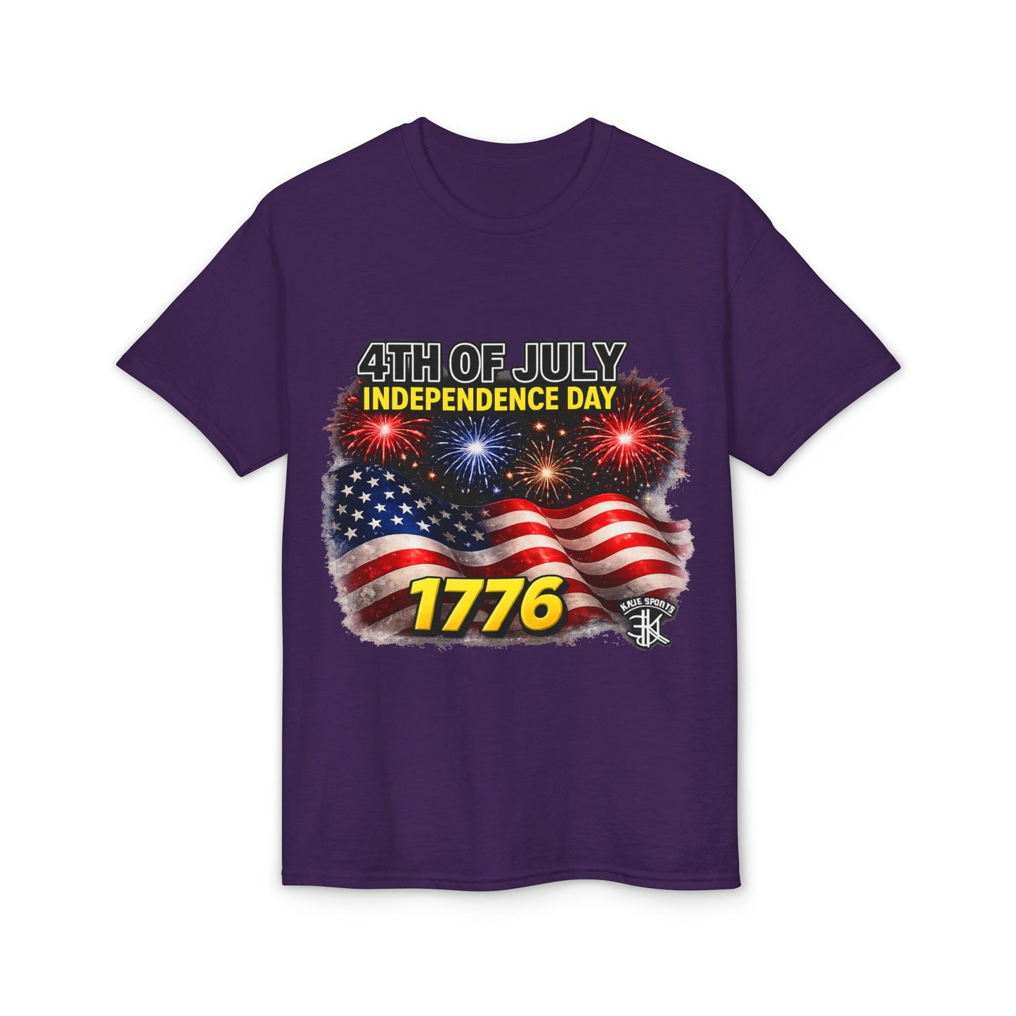 4th of July Independence Day T-Shirt – American Flag, Fireworks & 1776 Patriotic Tee