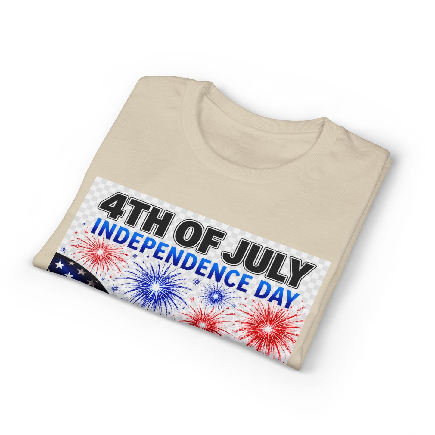 4th of July Independence Day T‑Shirt – American Flag & 1776 Fireworks Tee
