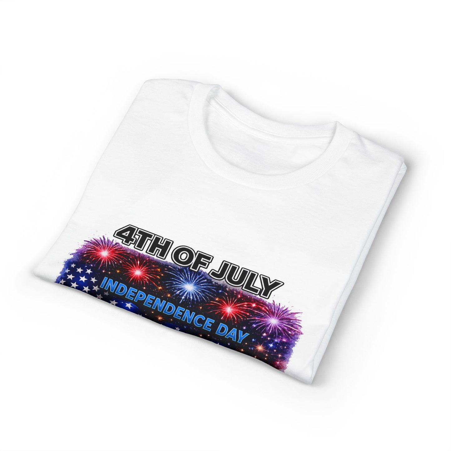 4th of July T-Shirt – Independence Day 1776 American Flag Fireworks Tee