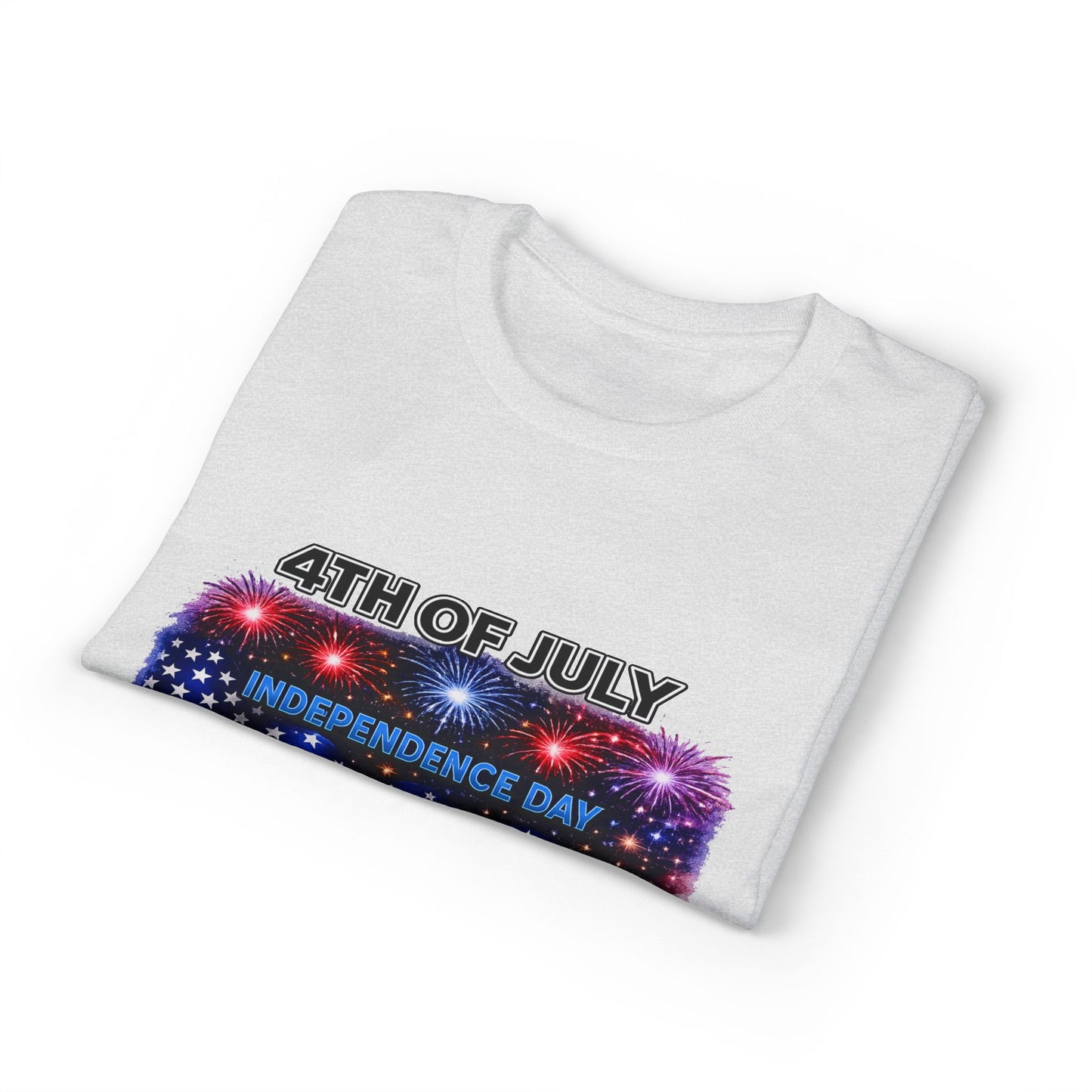 4th of July T-Shirt – Independence Day 1776 American Flag Fireworks Tee