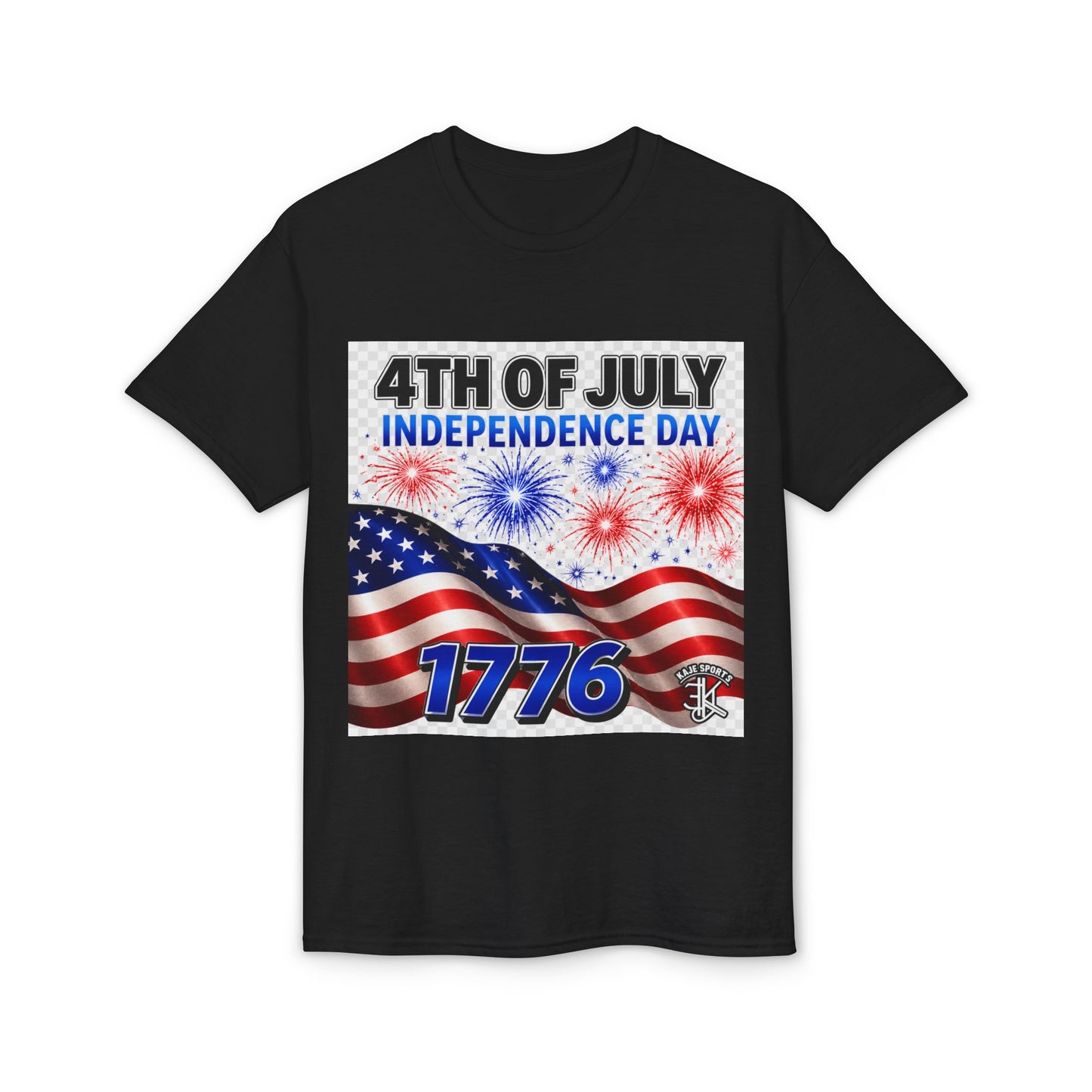 4th of July Independence Day T‑Shirt – American Flag & 1776 Fireworks Tee