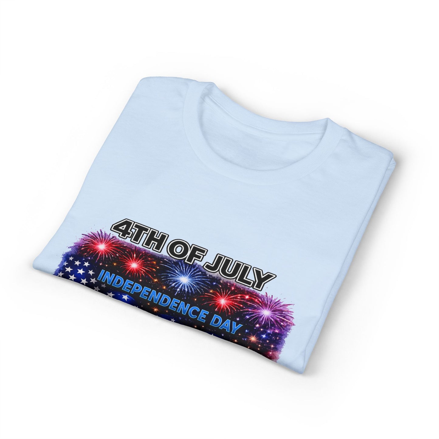 4th of July T-Shirt – Independence Day 1776 American Flag Fireworks Tee