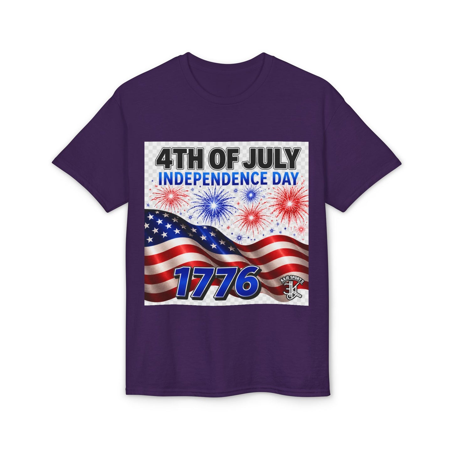 4th of July Independence Day T‑Shirt – American Flag & 1776 Fireworks Tee
