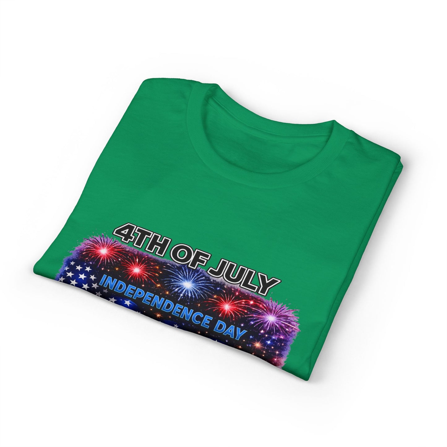 4th of July T-Shirt – Independence Day 1776 American Flag Fireworks Tee