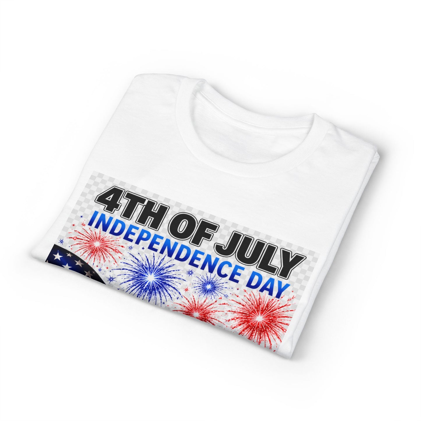 4th of July Independence Day T‑Shirt – American Flag & 1776 Fireworks Tee