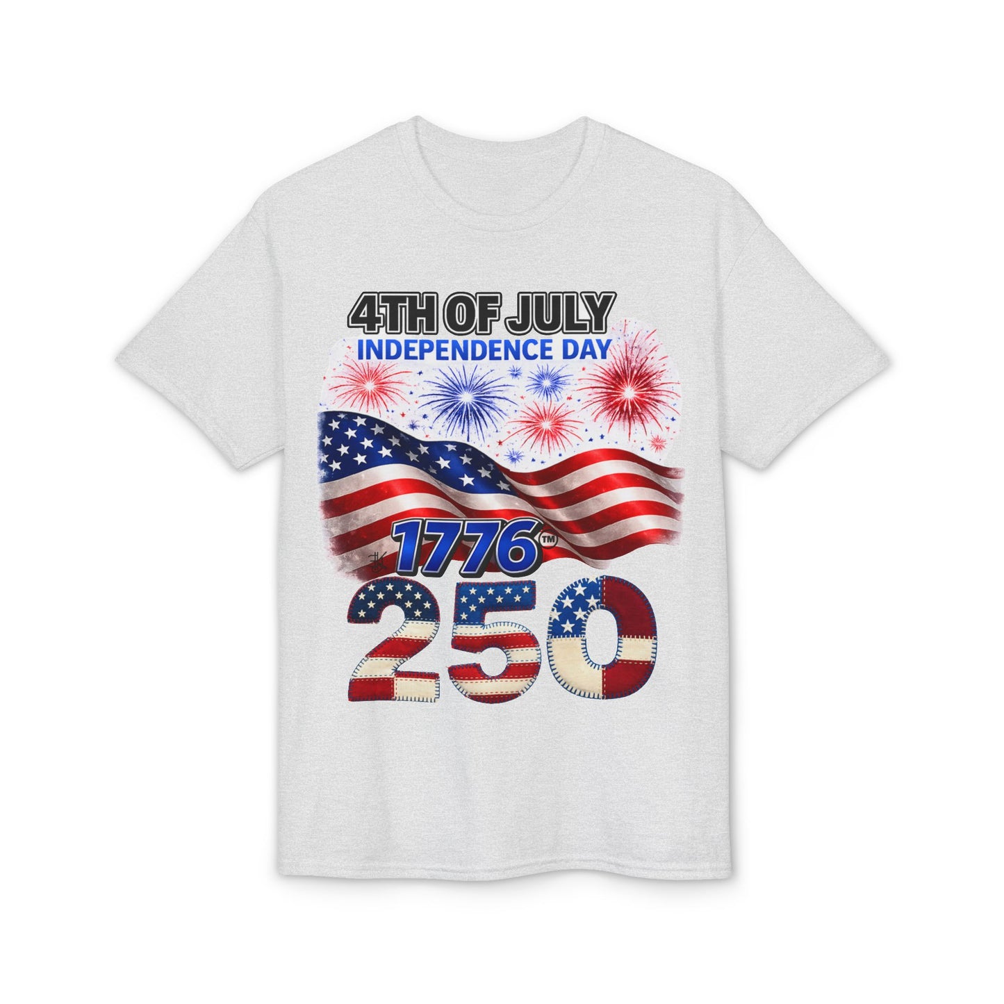 4th of July Independence Day 1776-250 American Flag T-Shirt