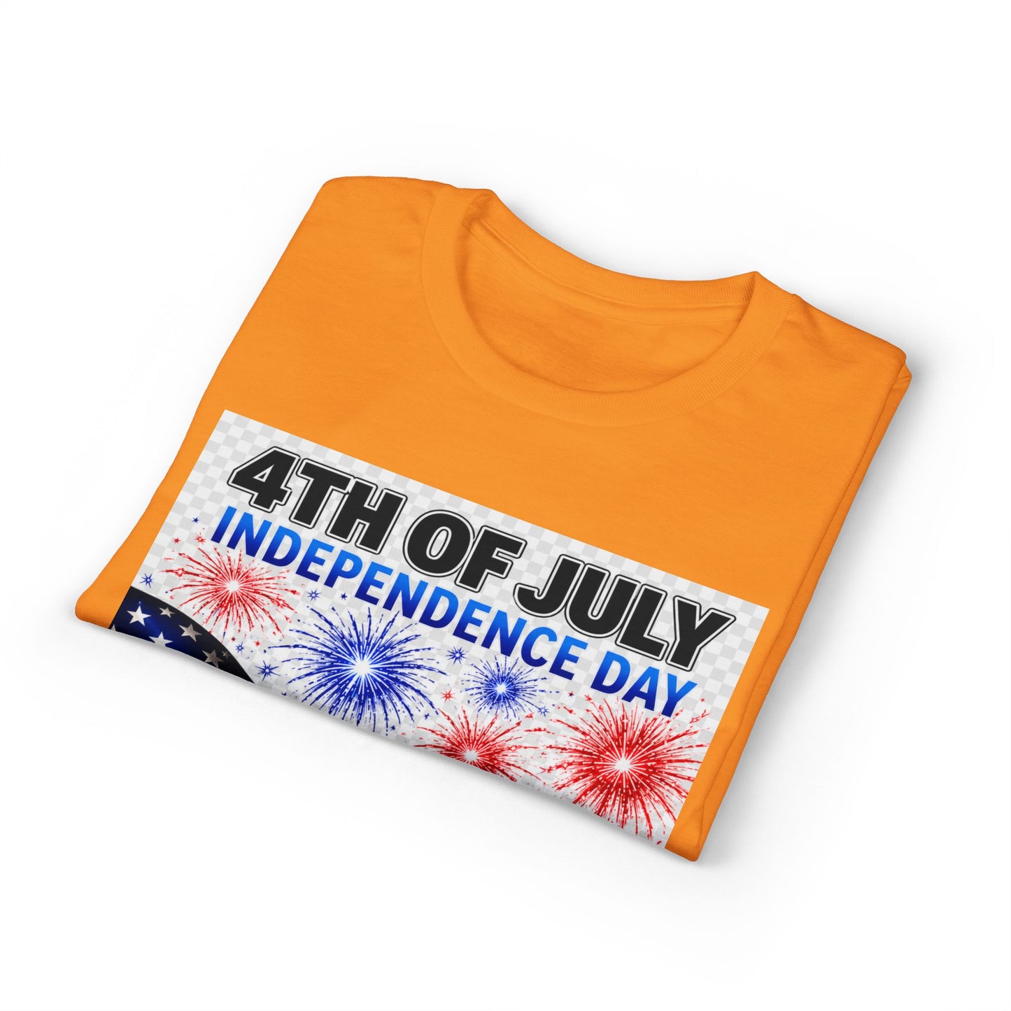 4th of July Independence Day T‑Shirt – American Flag & 1776 Fireworks Tee