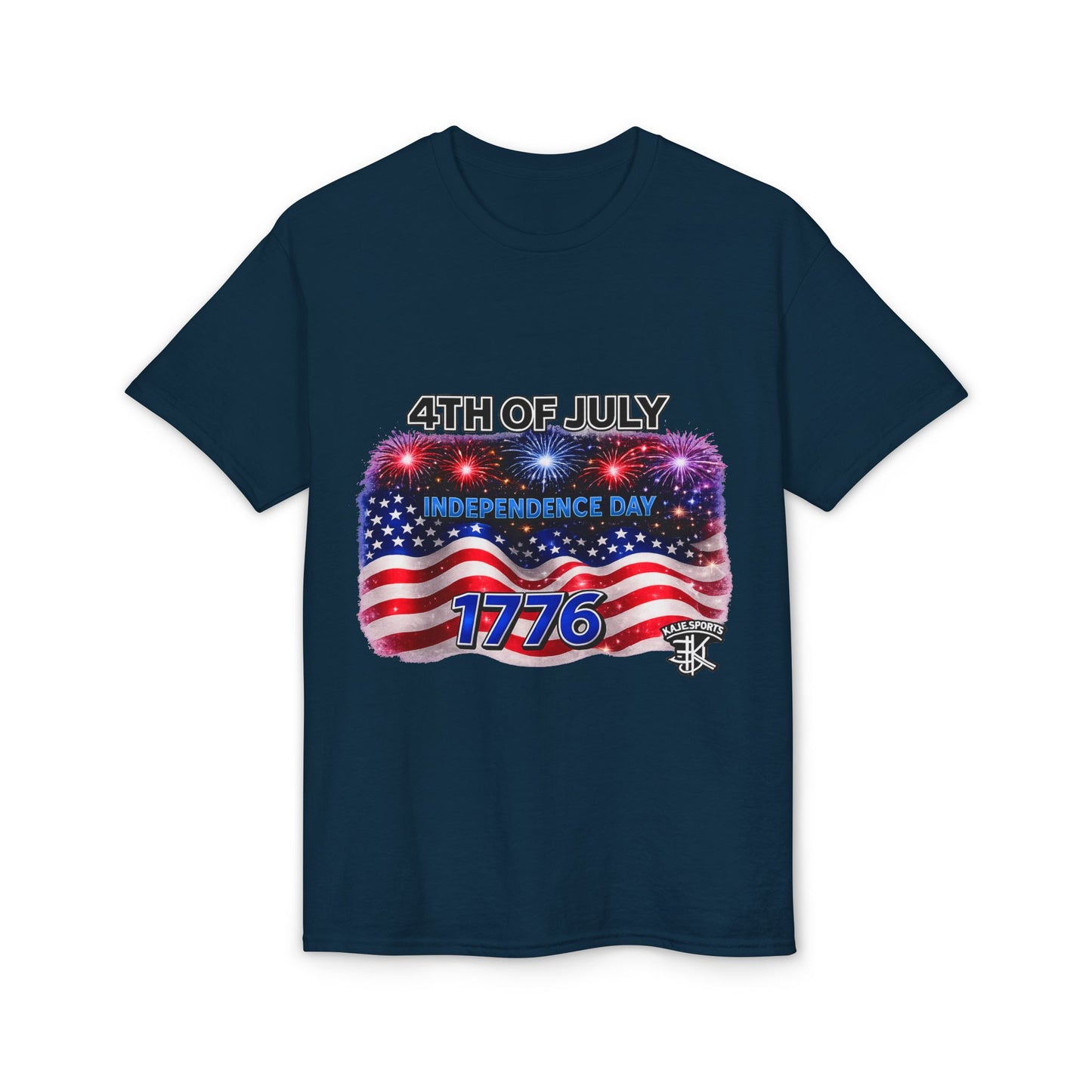 4th of July T-Shirt – Independence Day 1776 American Flag Fireworks Tee