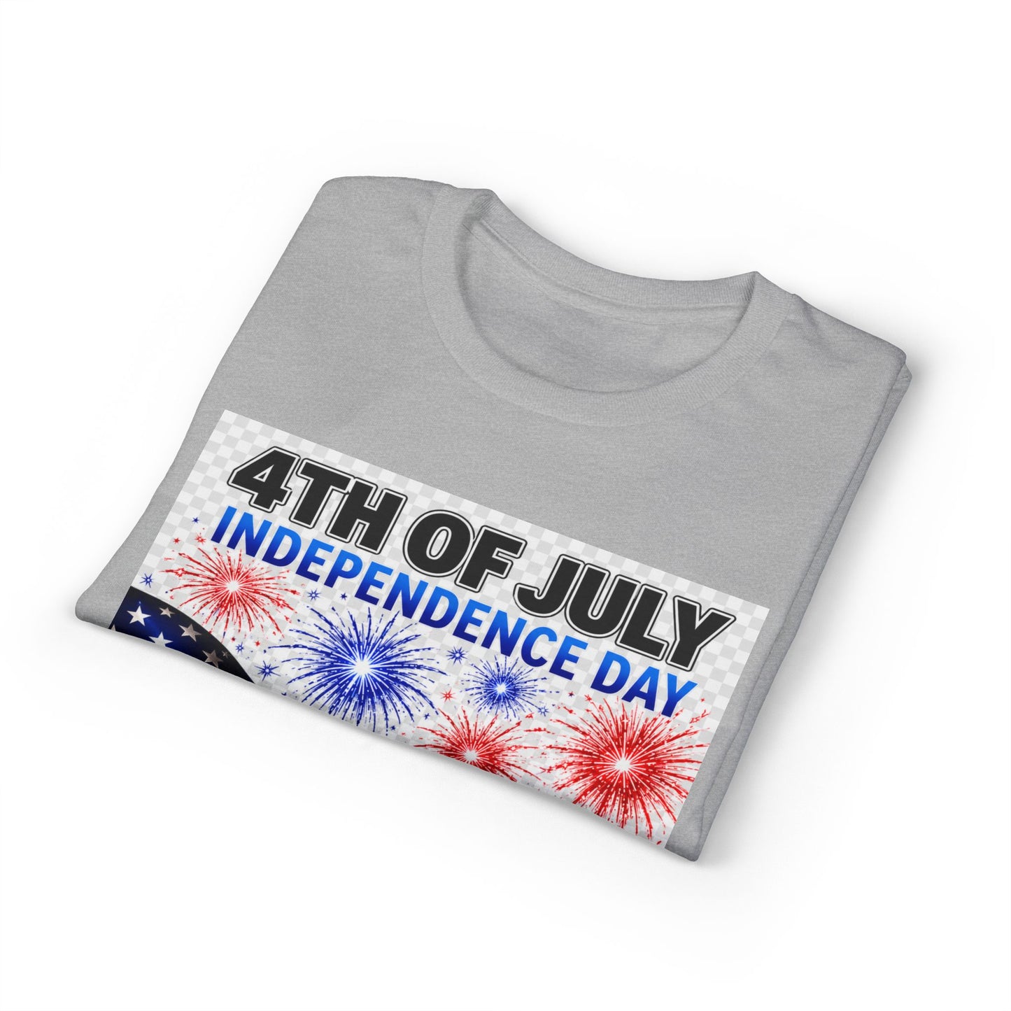 4th of July Independence Day T‑Shirt – American Flag & 1776 Fireworks Tee