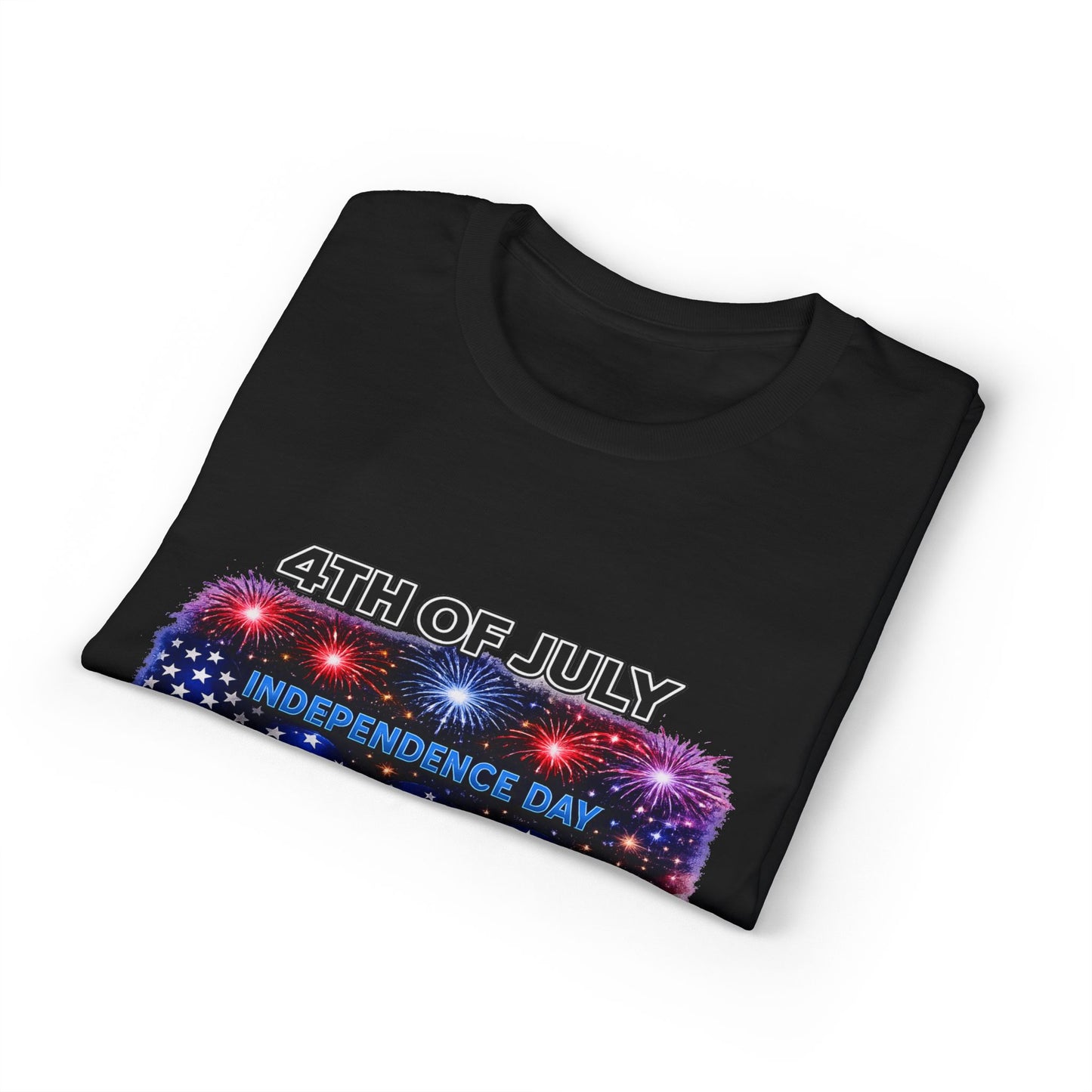 4th of July T-Shirt – Independence Day 1776 American Flag Fireworks Tee