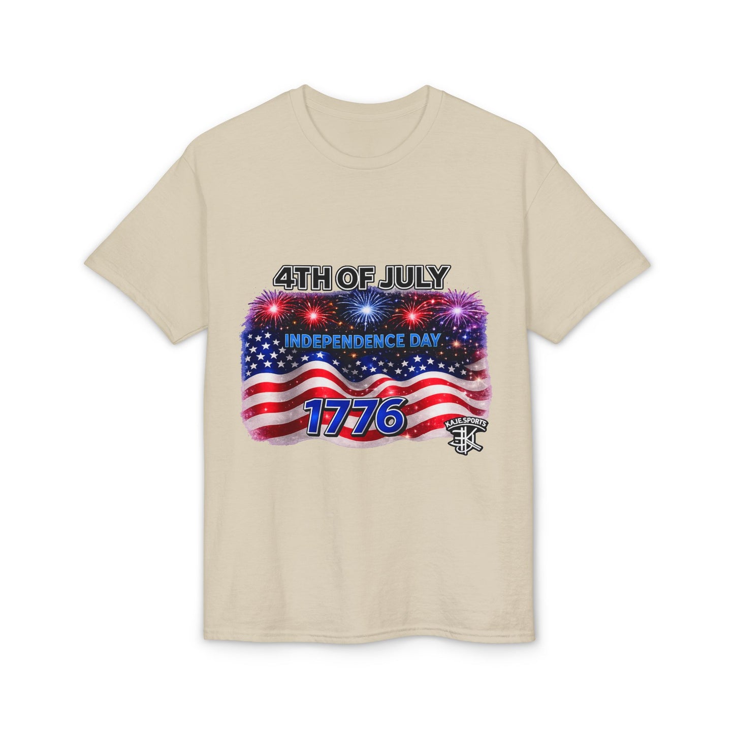 4th of July T-Shirt – Independence Day 1776 American Flag Fireworks Tee