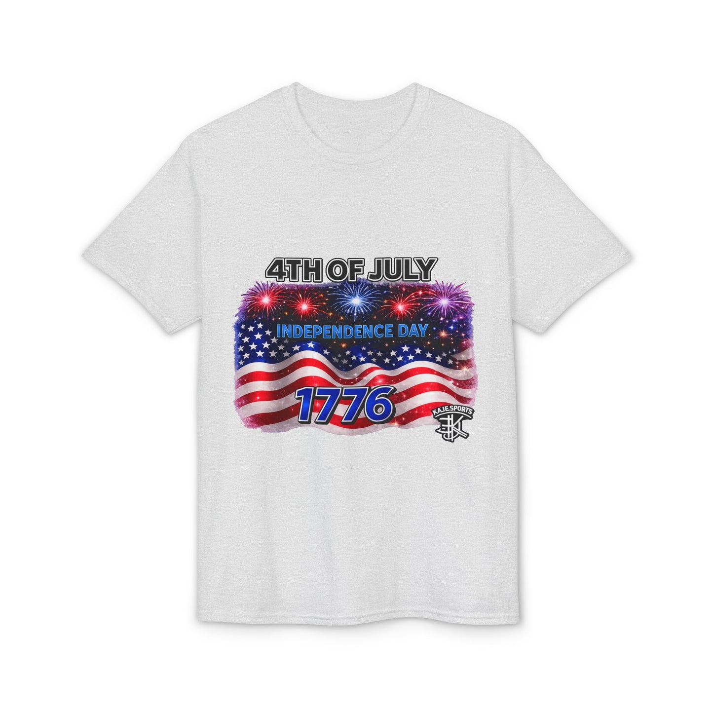 4th of July T-Shirt – Independence Day 1776 American Flag Fireworks Tee