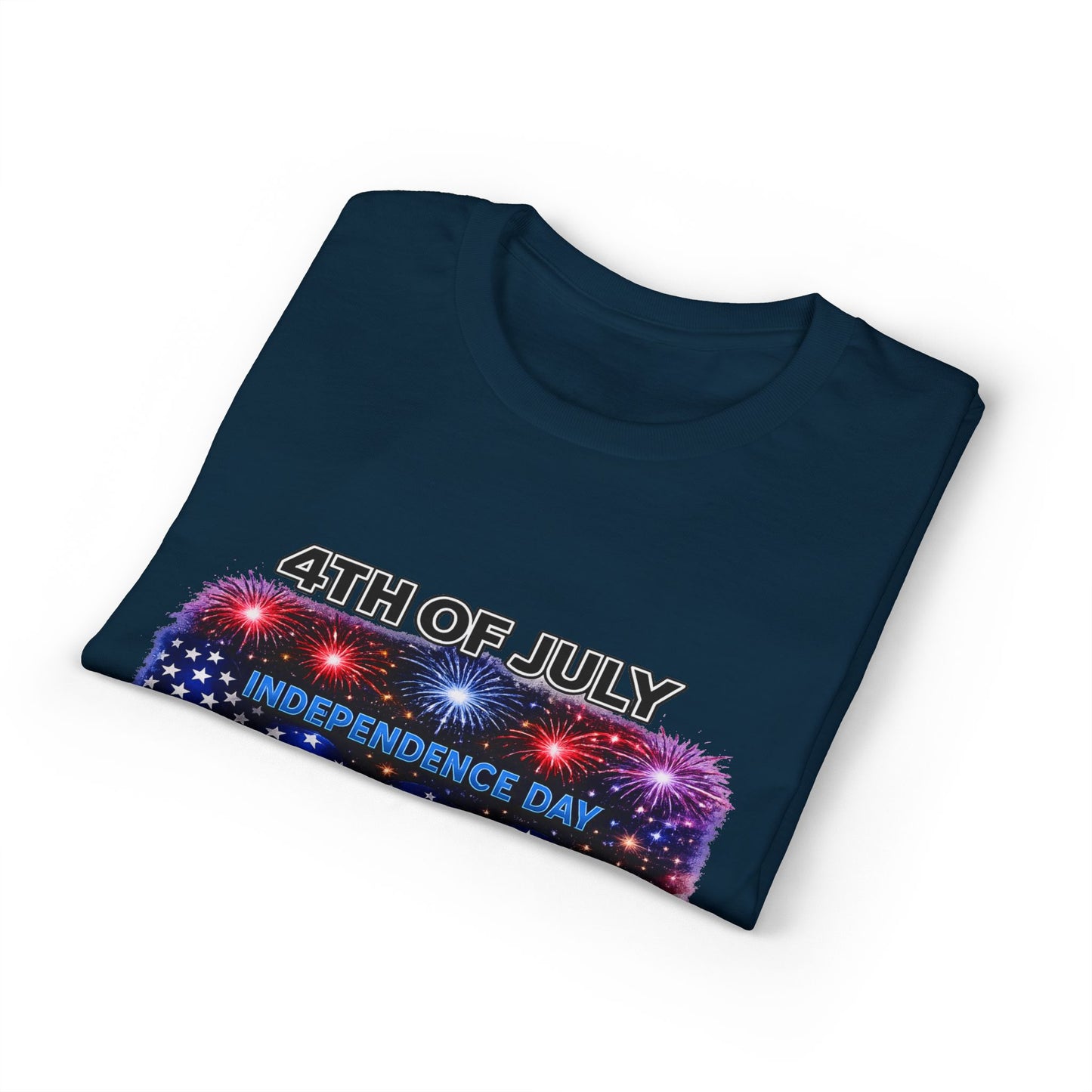 4th of July T-Shirt – Independence Day 1776 American Flag Fireworks Tee