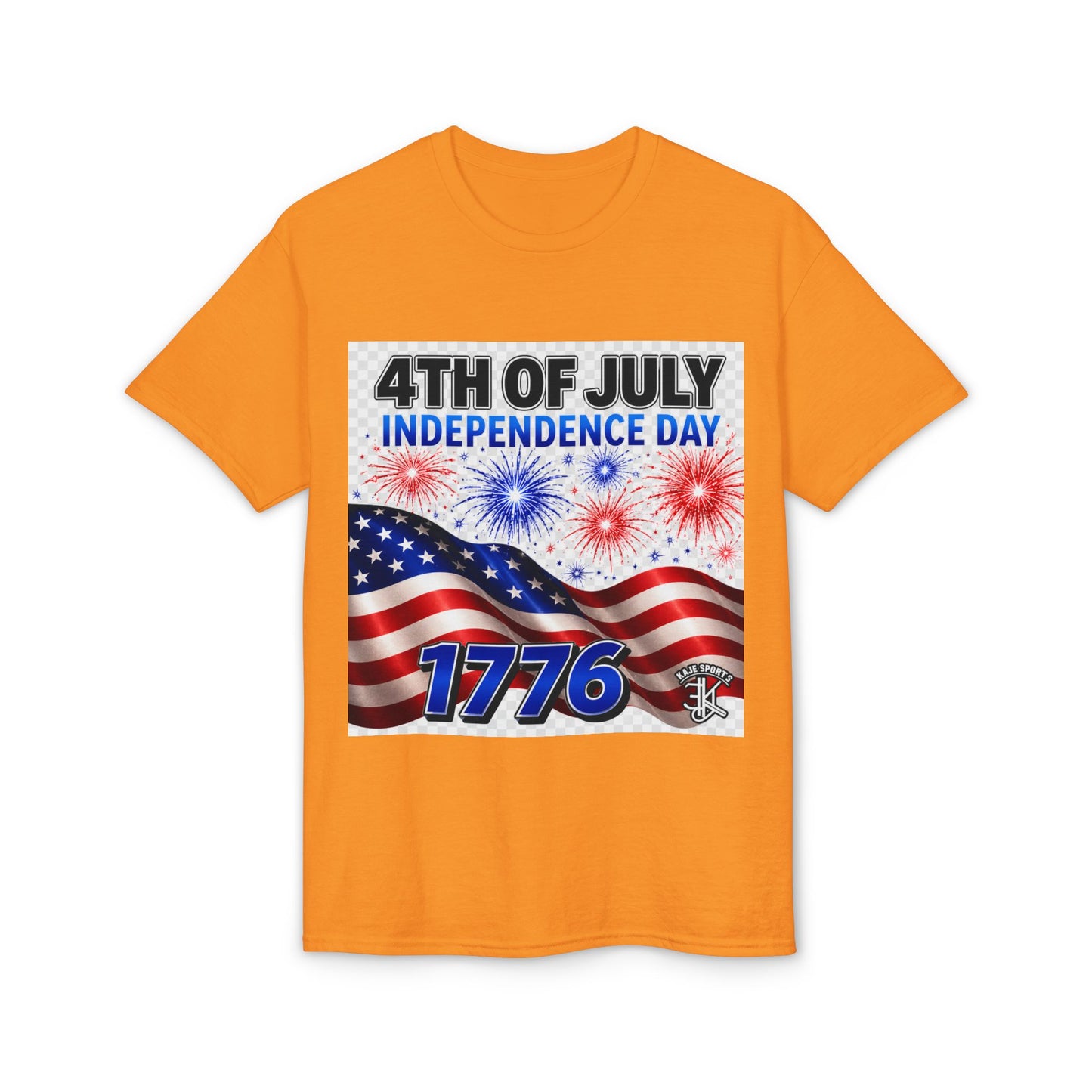 4th of July Independence Day T‑Shirt – American Flag & 1776 Fireworks Tee