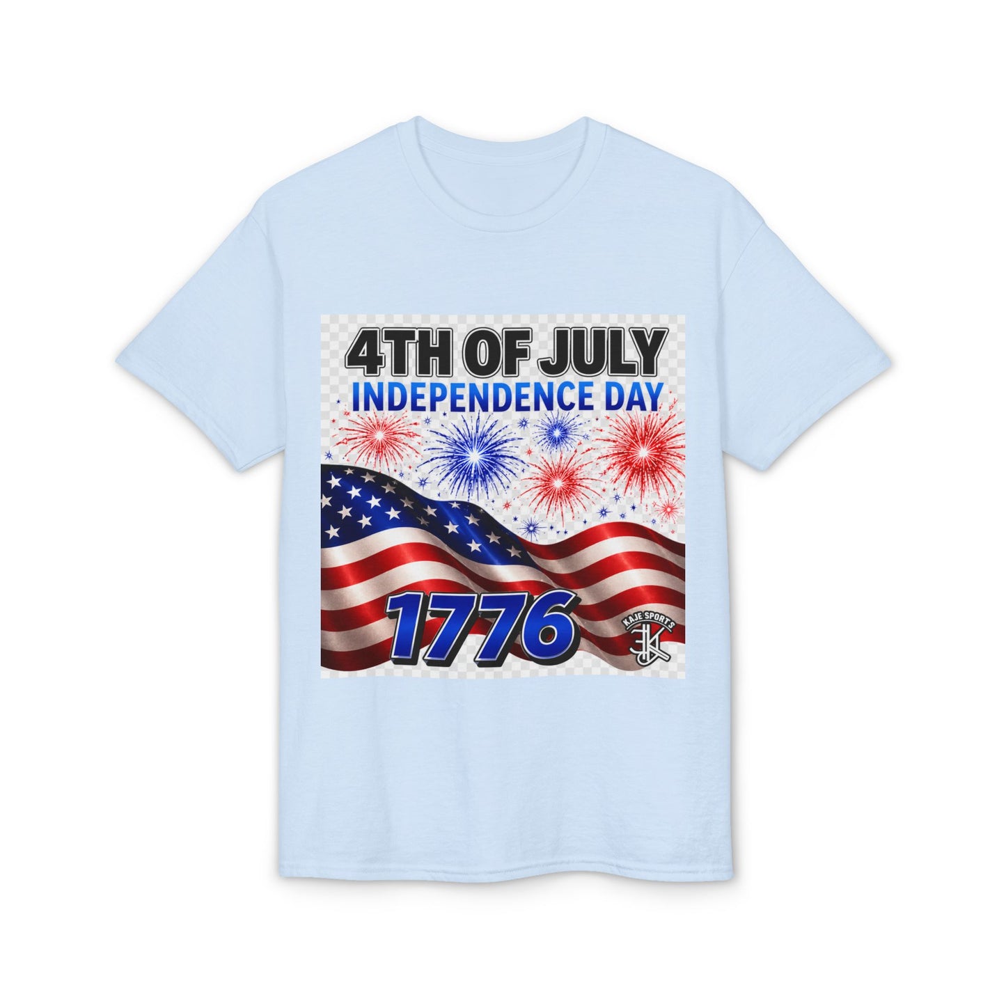 4th of July Independence Day T‑Shirt – American Flag & 1776 Fireworks Tee