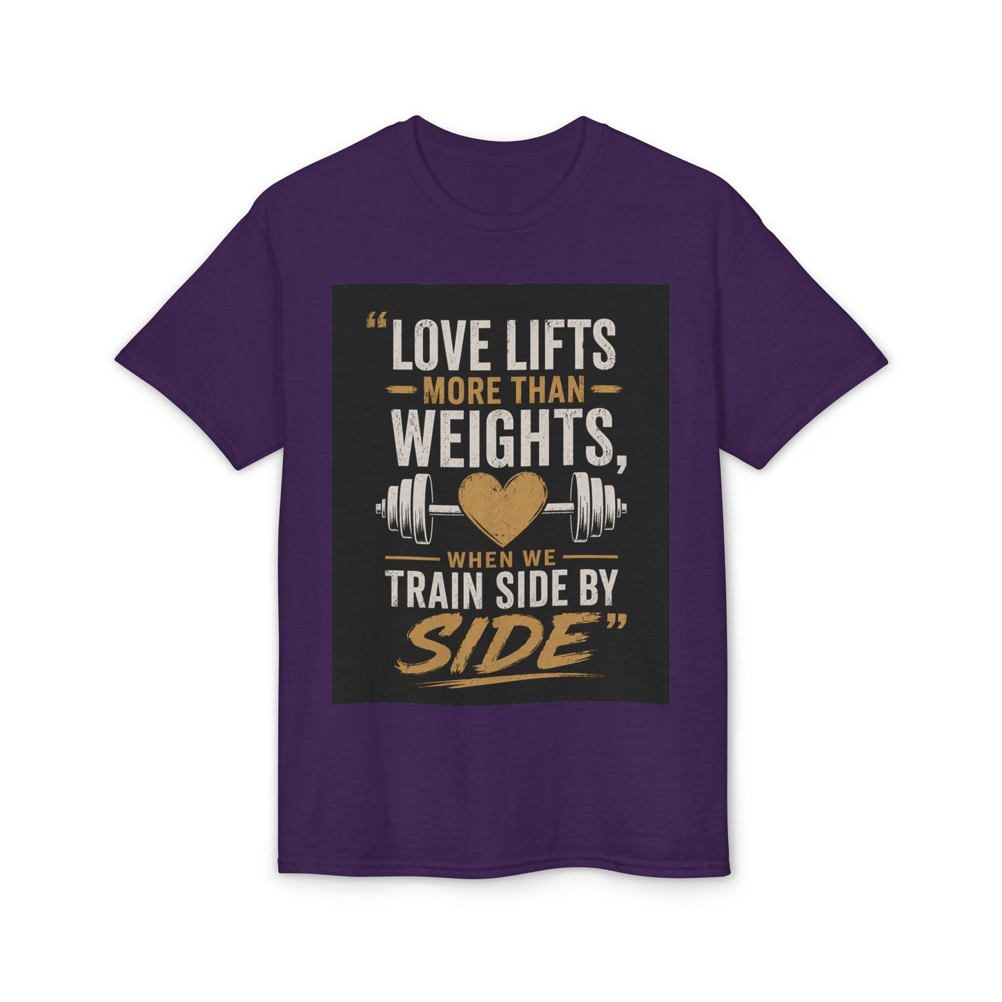 Love Lifts More Than Weights Couples Workout T-Shirt