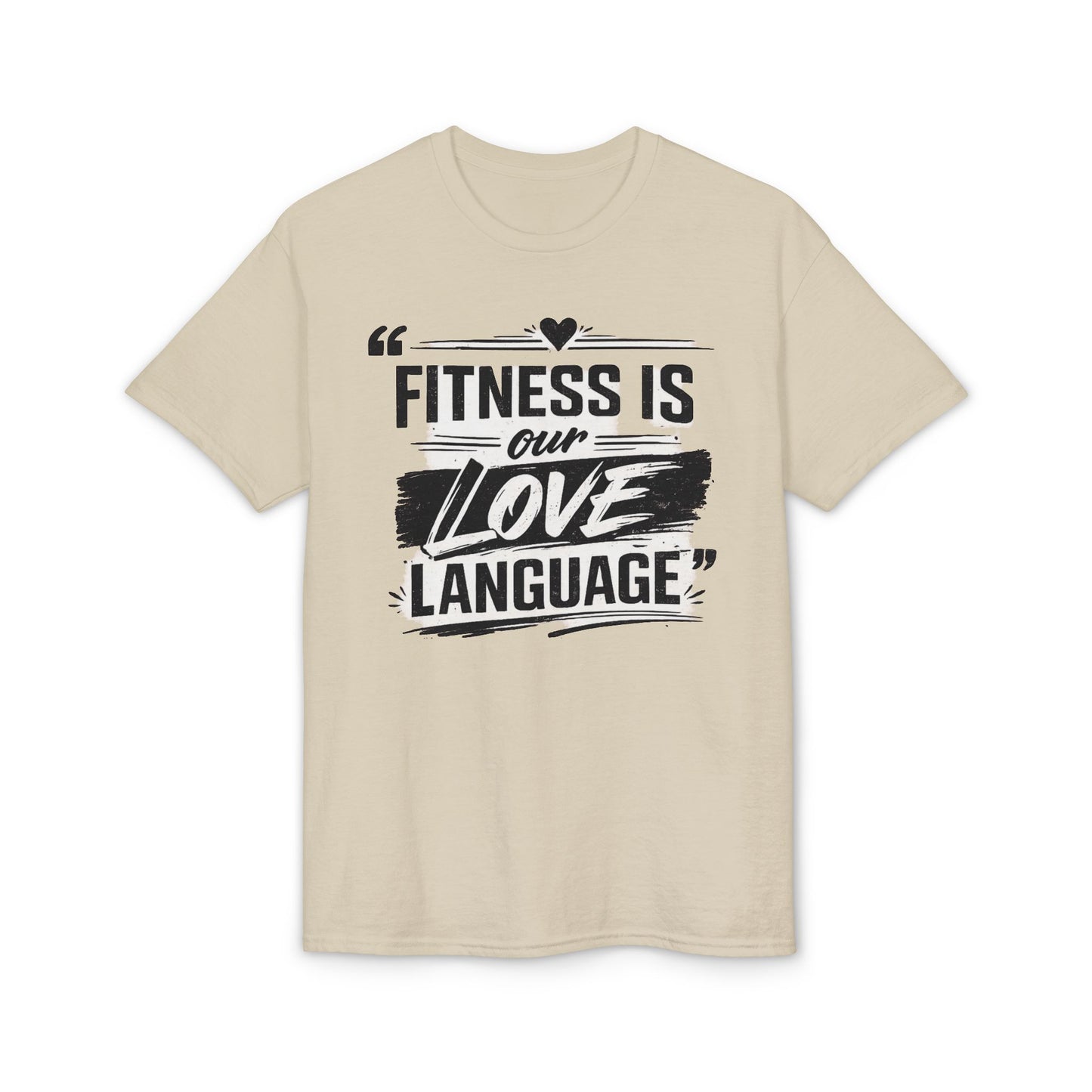 Fitness Is Our Love Language T-Shirt — Couple Workout Gym Tee