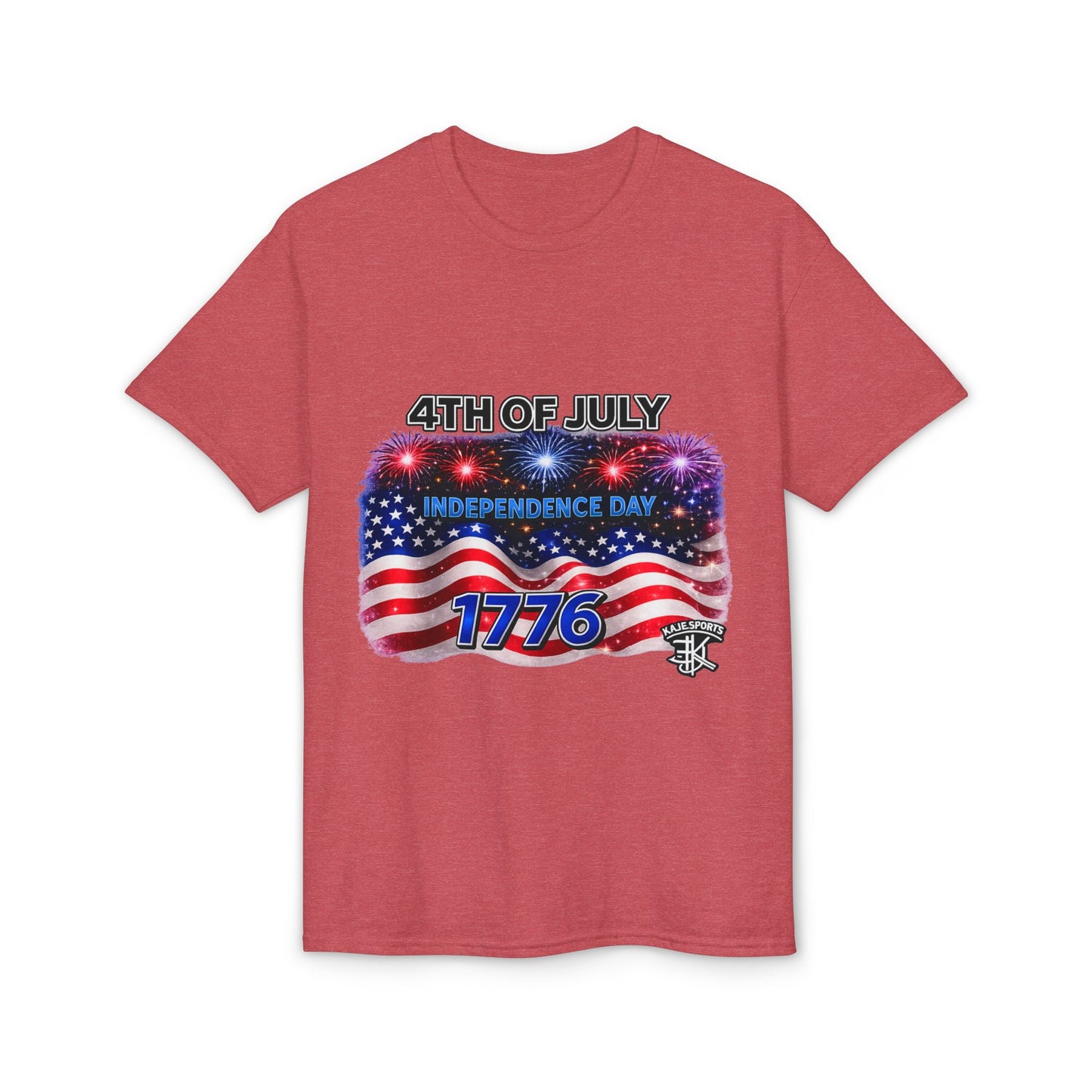 4th of July T-Shirt – Independence Day 1776 American Flag Fireworks Tee