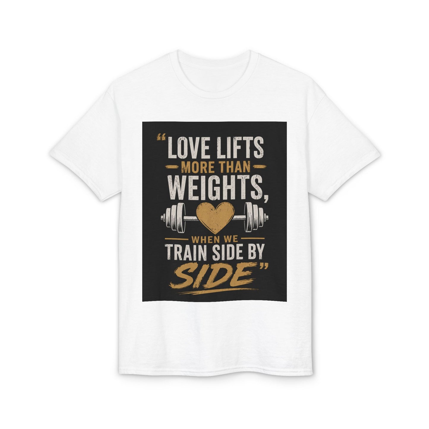 Love Lifts More Than Weights Couples Workout T-Shirt