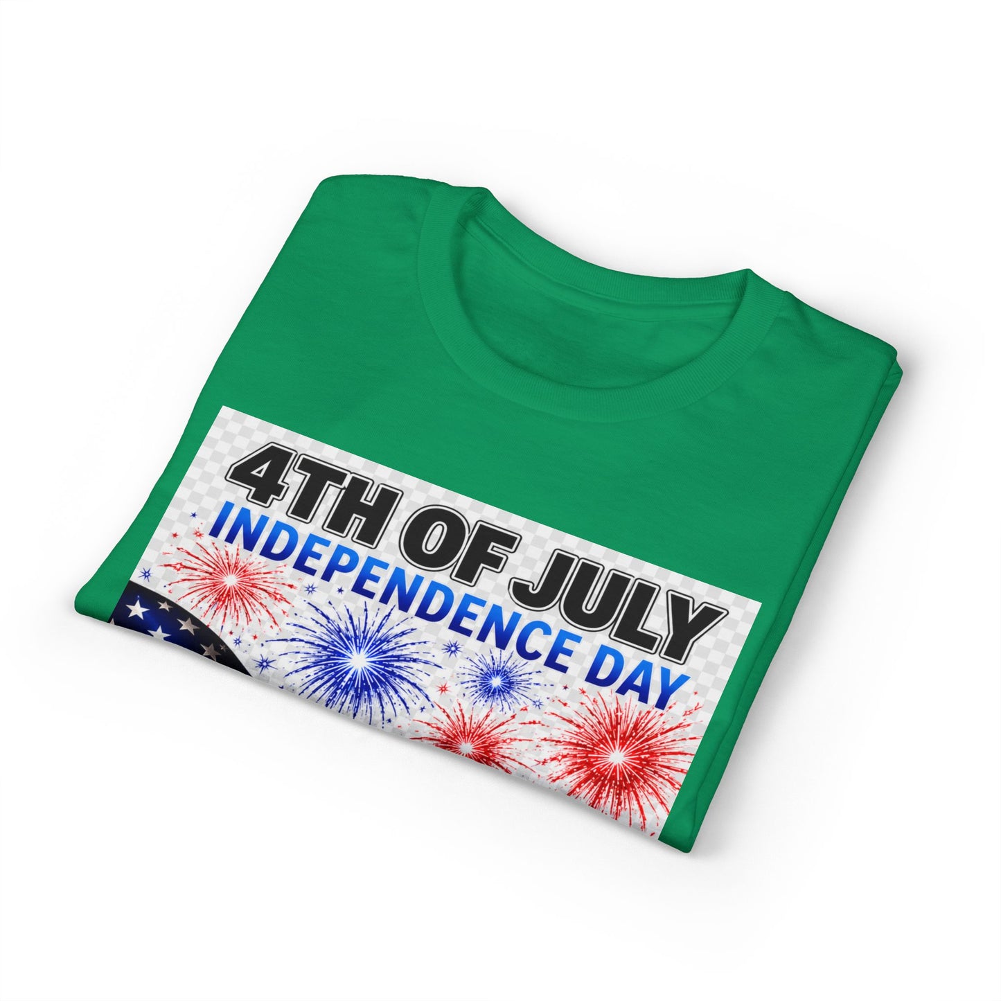 4th of July Independence Day T‑Shirt – American Flag & 1776 Fireworks Tee
