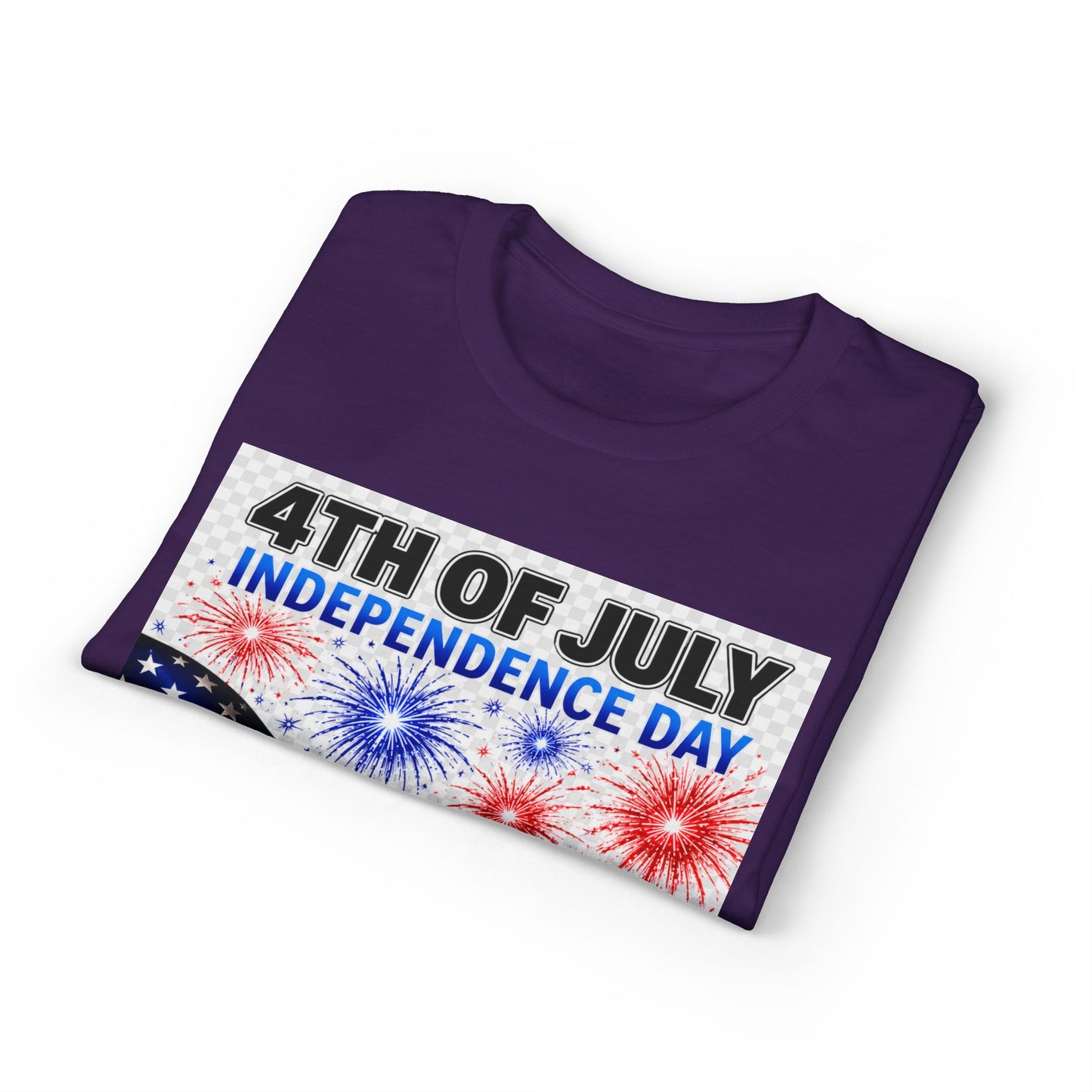 4th of July Independence Day T‑Shirt – American Flag & 1776 Fireworks Tee