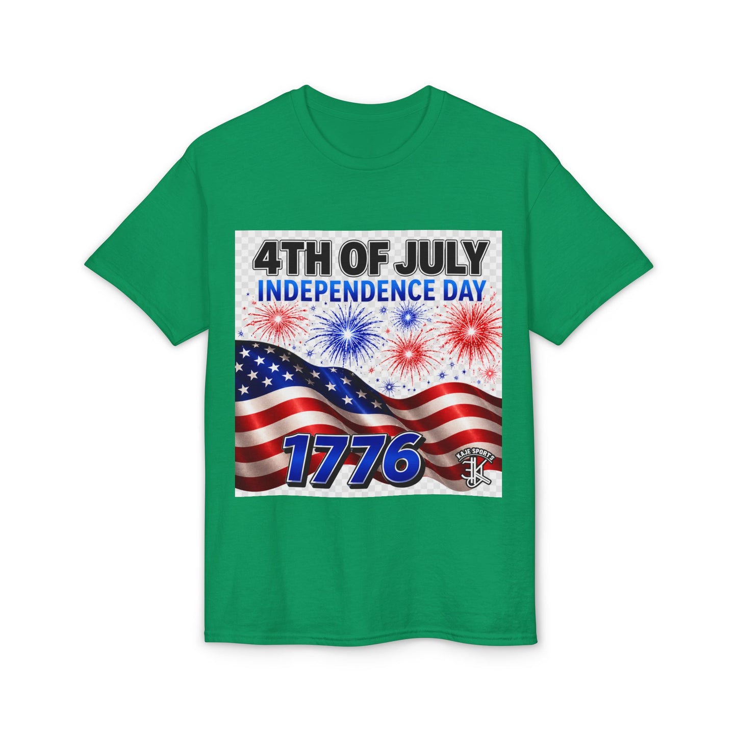 4th of July Independence Day T‑Shirt – American Flag & 1776 Fireworks Tee