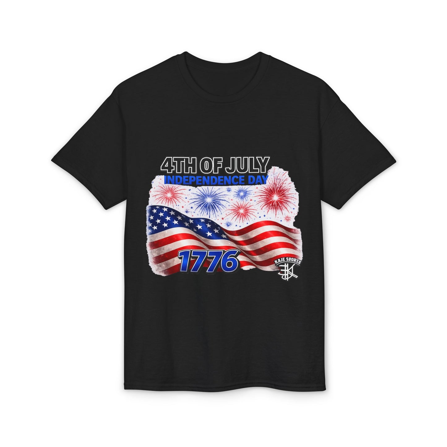4th of July Independence Day T-Shirt – American Flag Fireworks 1776 Tee