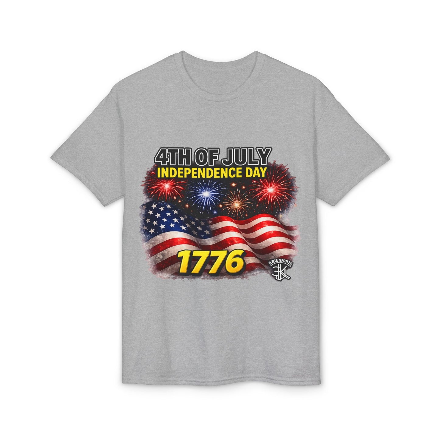 4th of July Independence Day T-Shirt – American Flag, Fireworks & 1776 Patriotic Tee
