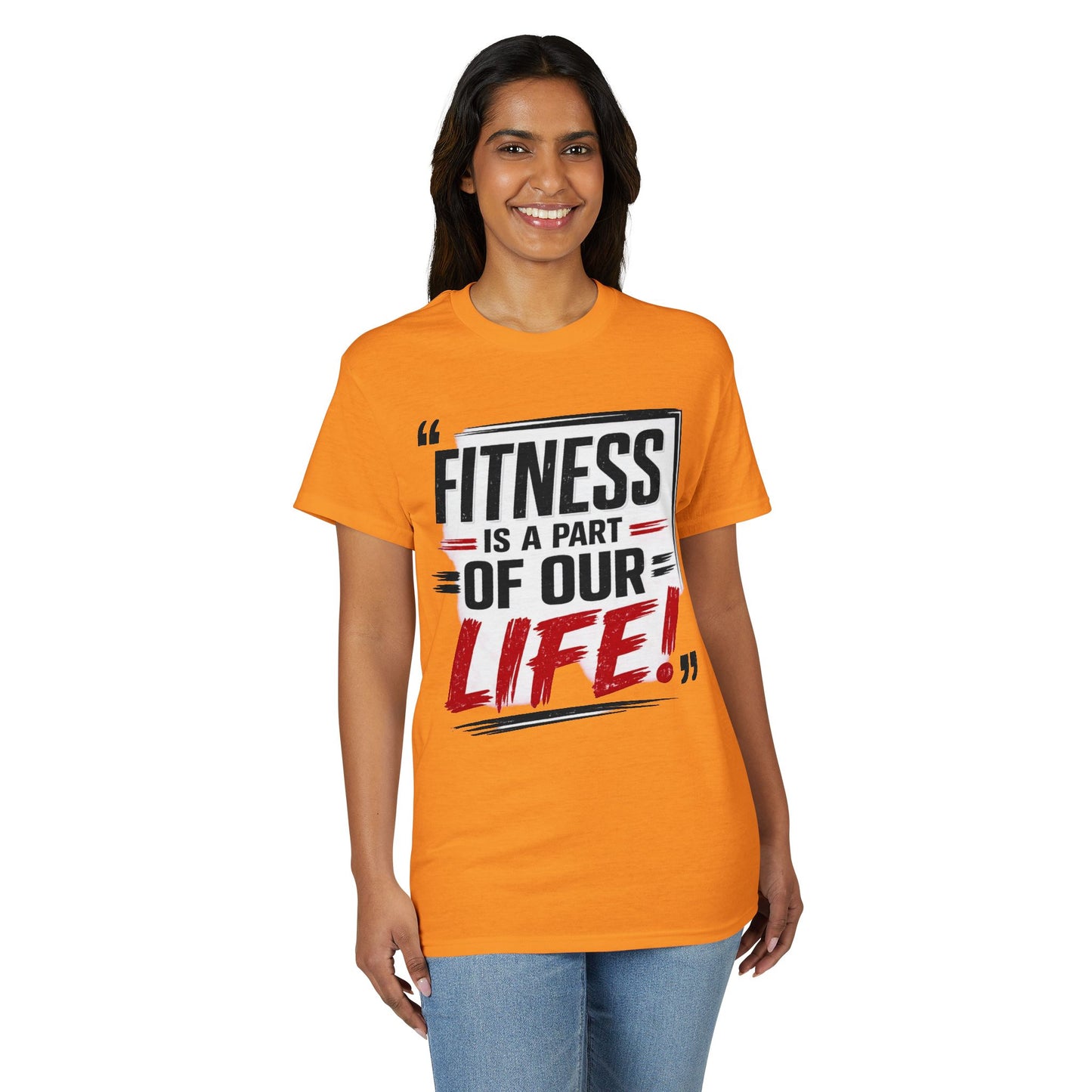 Fitness Is a Part of Our Life T-Shirt — Motivational Gym Tee