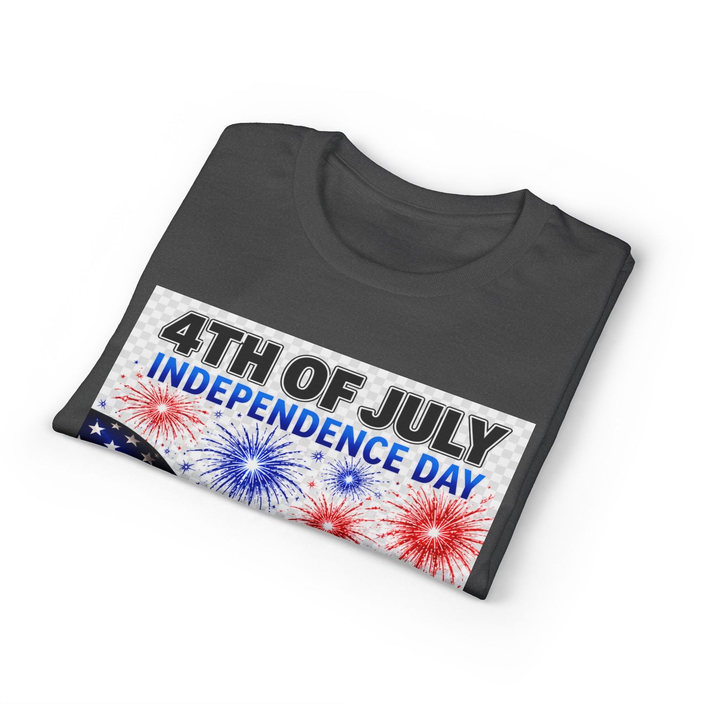 4th of July Independence Day T‑Shirt – American Flag & 1776 Fireworks Tee