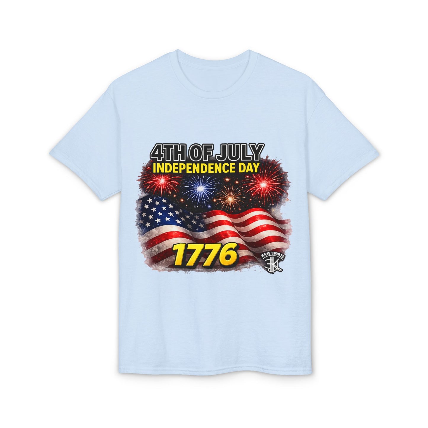 4th of July Independence Day T-Shirt – American Flag, Fireworks & 1776 Patriotic Tee