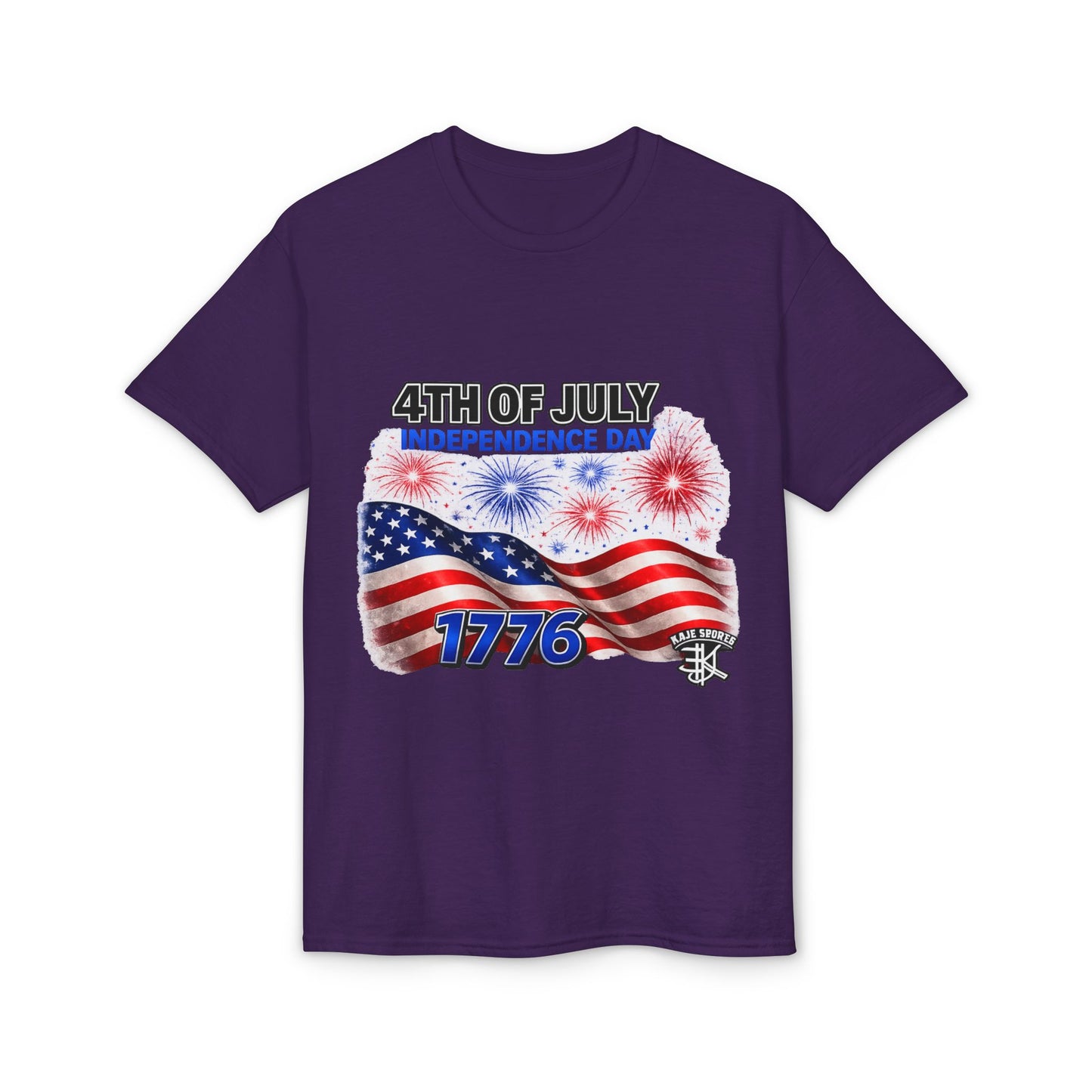 4th of July Independence Day T-Shirt – American Flag Fireworks 1776 Tee