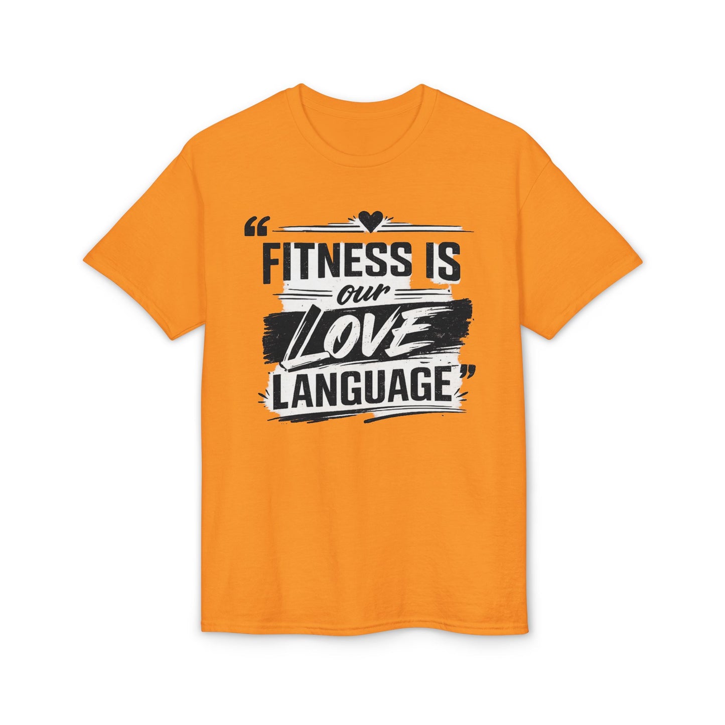 Fitness Is Our Love Language T-Shirt — Couple Workout Gym Tee