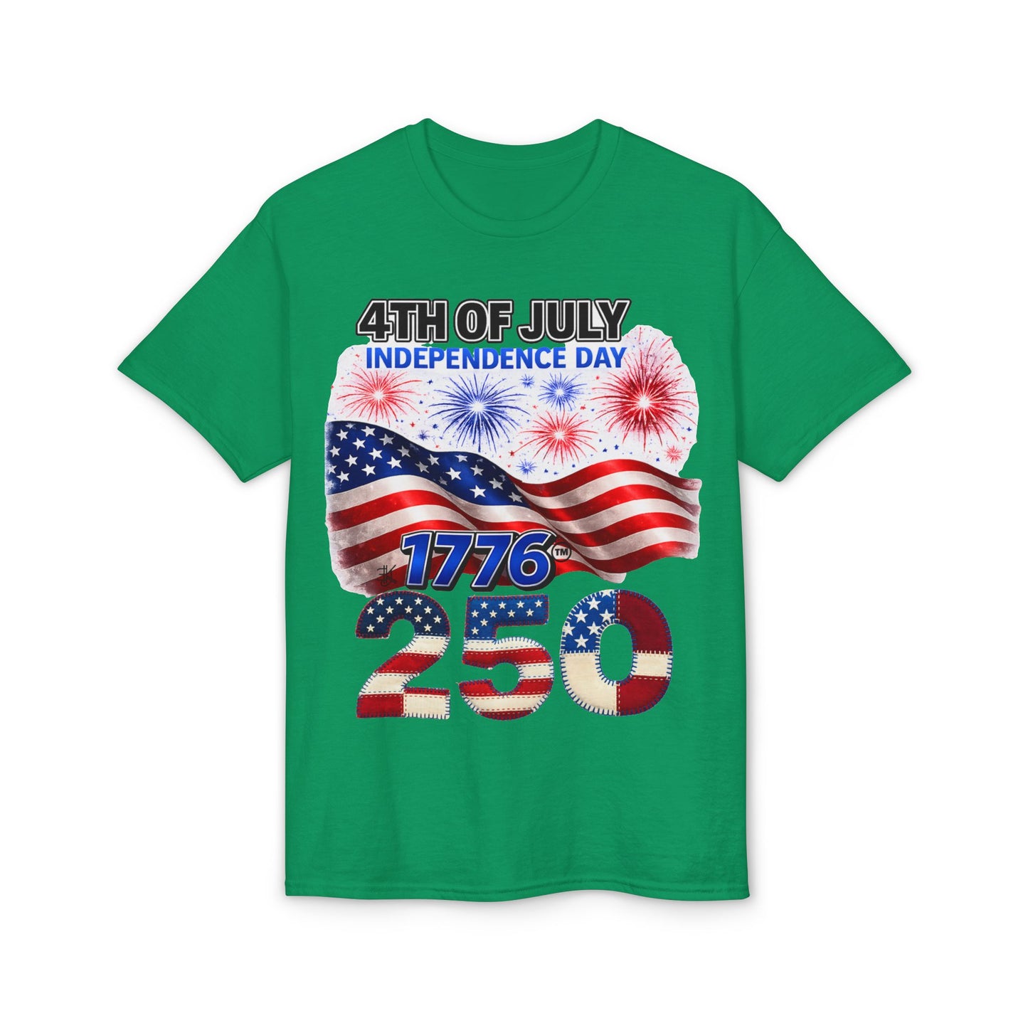 4th of July Independence Day 1776-250 American Flag T-Shirt
