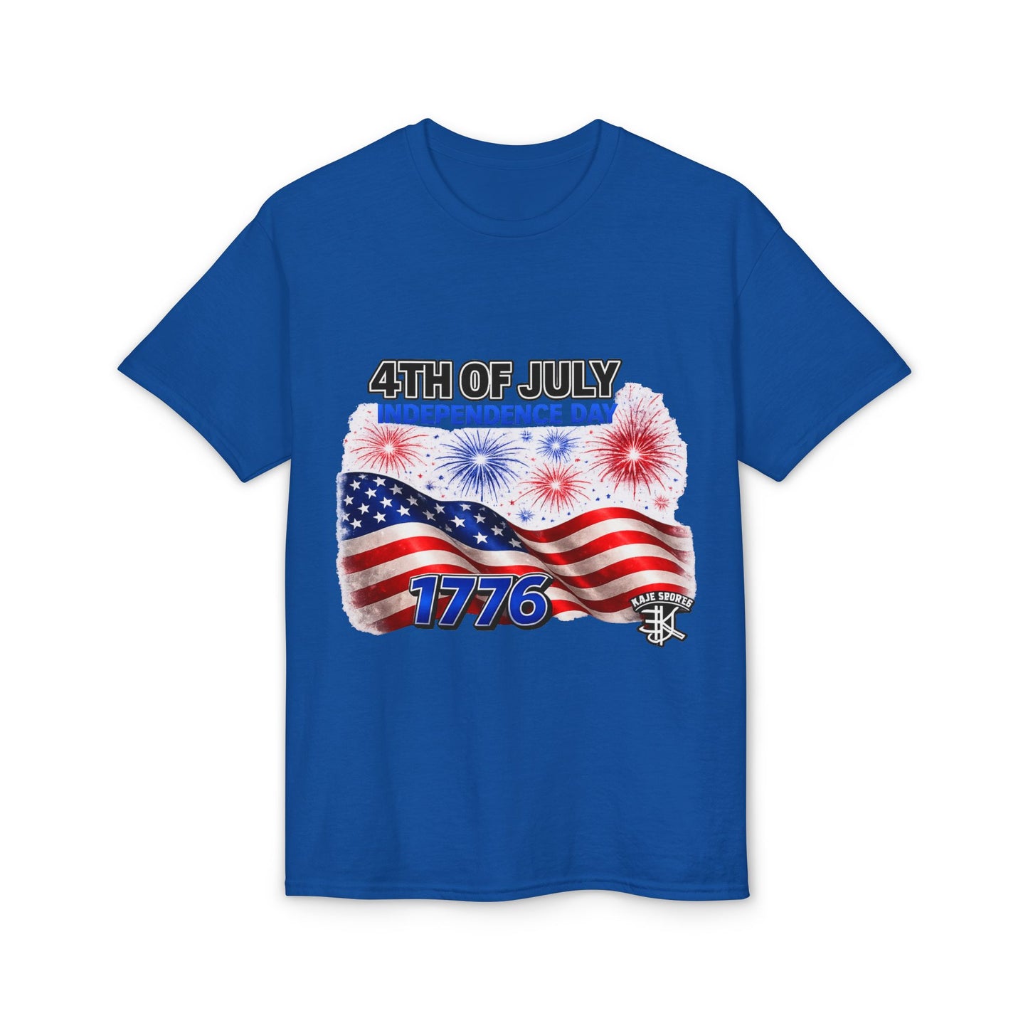 4th of July Independence Day T-Shirt – American Flag Fireworks 1776 Tee
