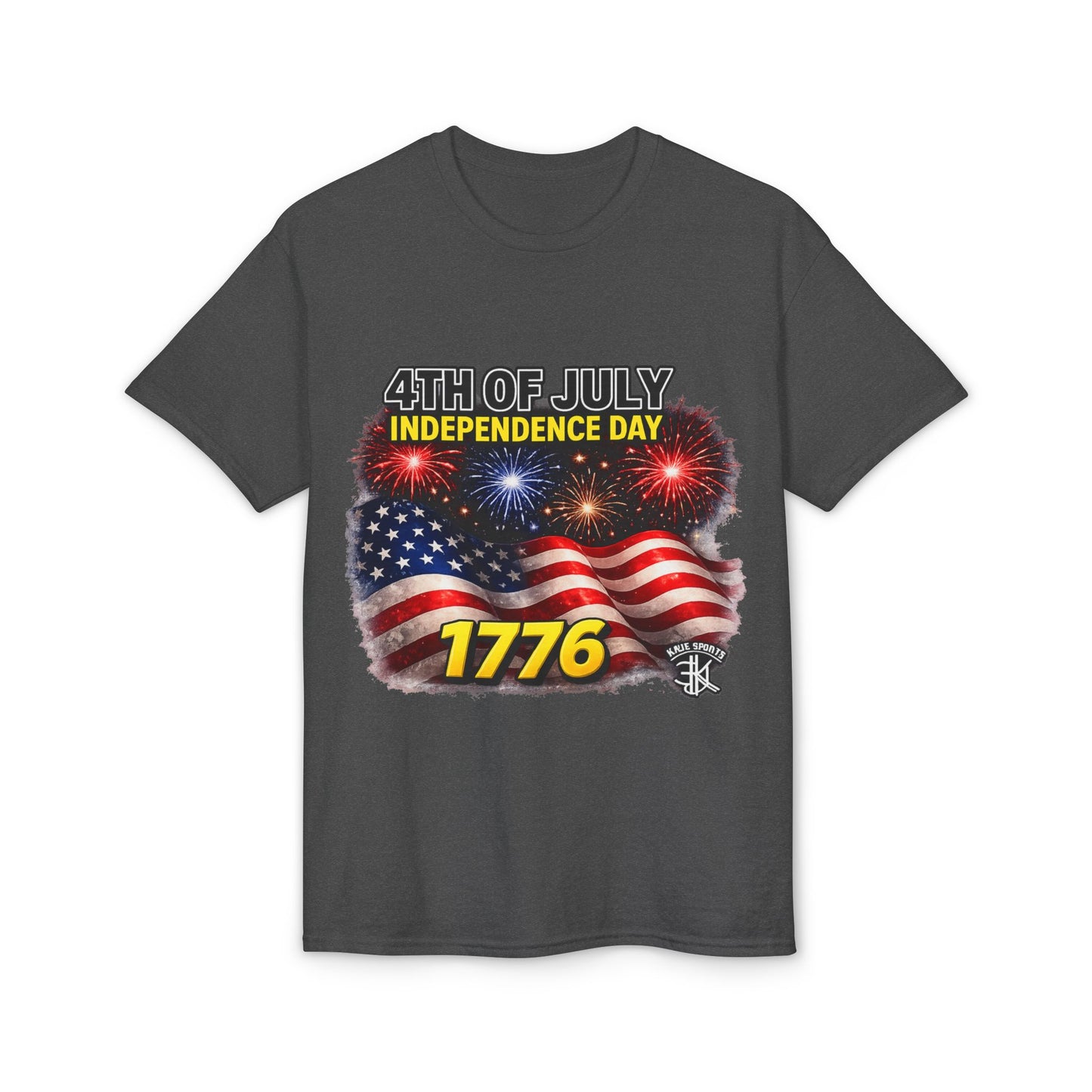 4th of July Independence Day T-Shirt – American Flag, Fireworks & 1776 Patriotic Tee
