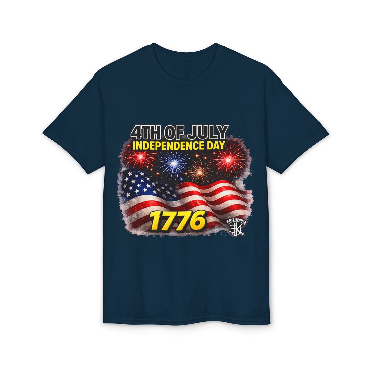 4th of July Independence Day T-Shirt – American Flag, Fireworks & 1776 Patriotic Tee
