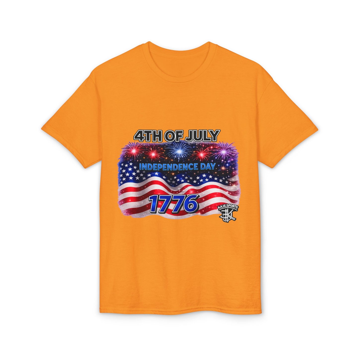 4th of July T-Shirt – Independence Day 1776 American Flag Fireworks Tee