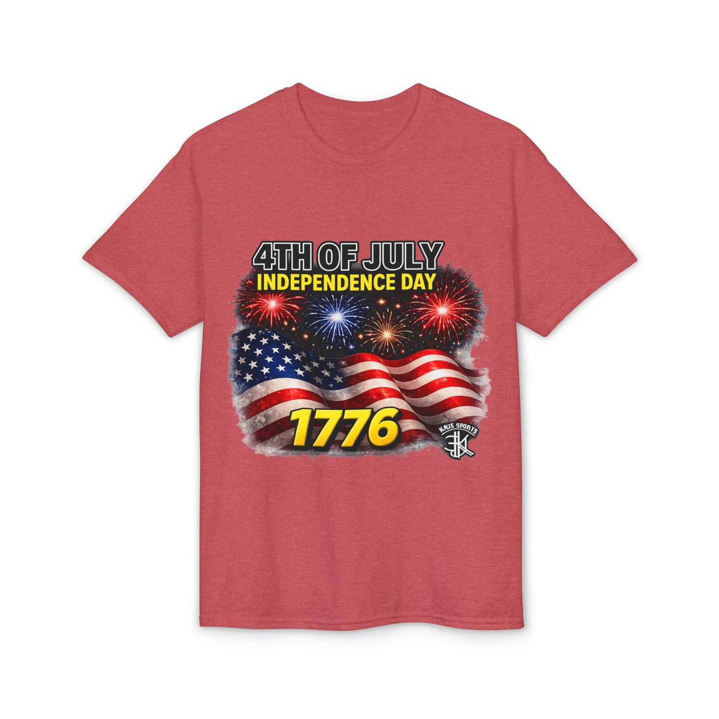 4th of July Independence Day T-Shirt – American Flag, Fireworks & 1776 Patriotic Tee